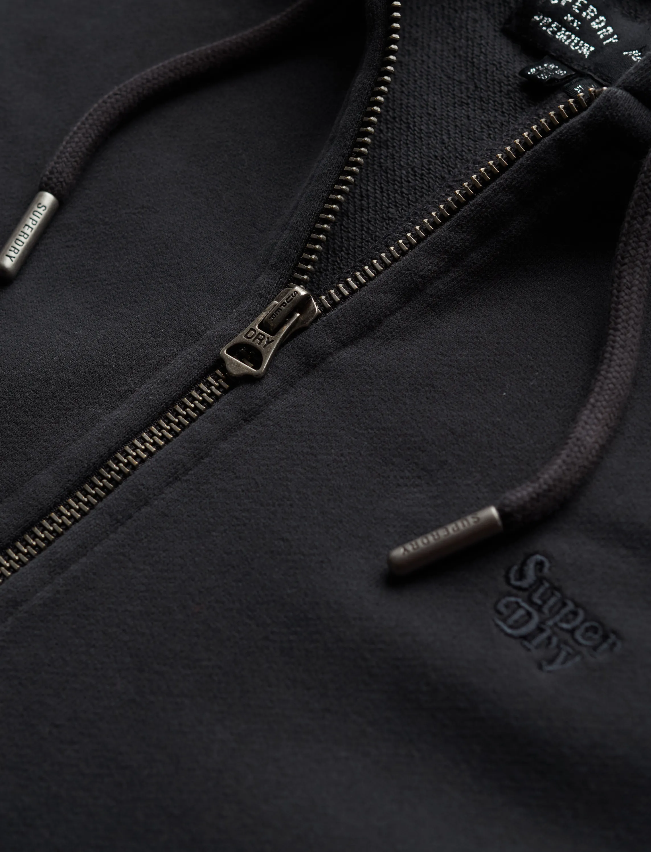 Superdry - STUDIOS ZIP HOODIE - hættetrøjer - washed black - 5