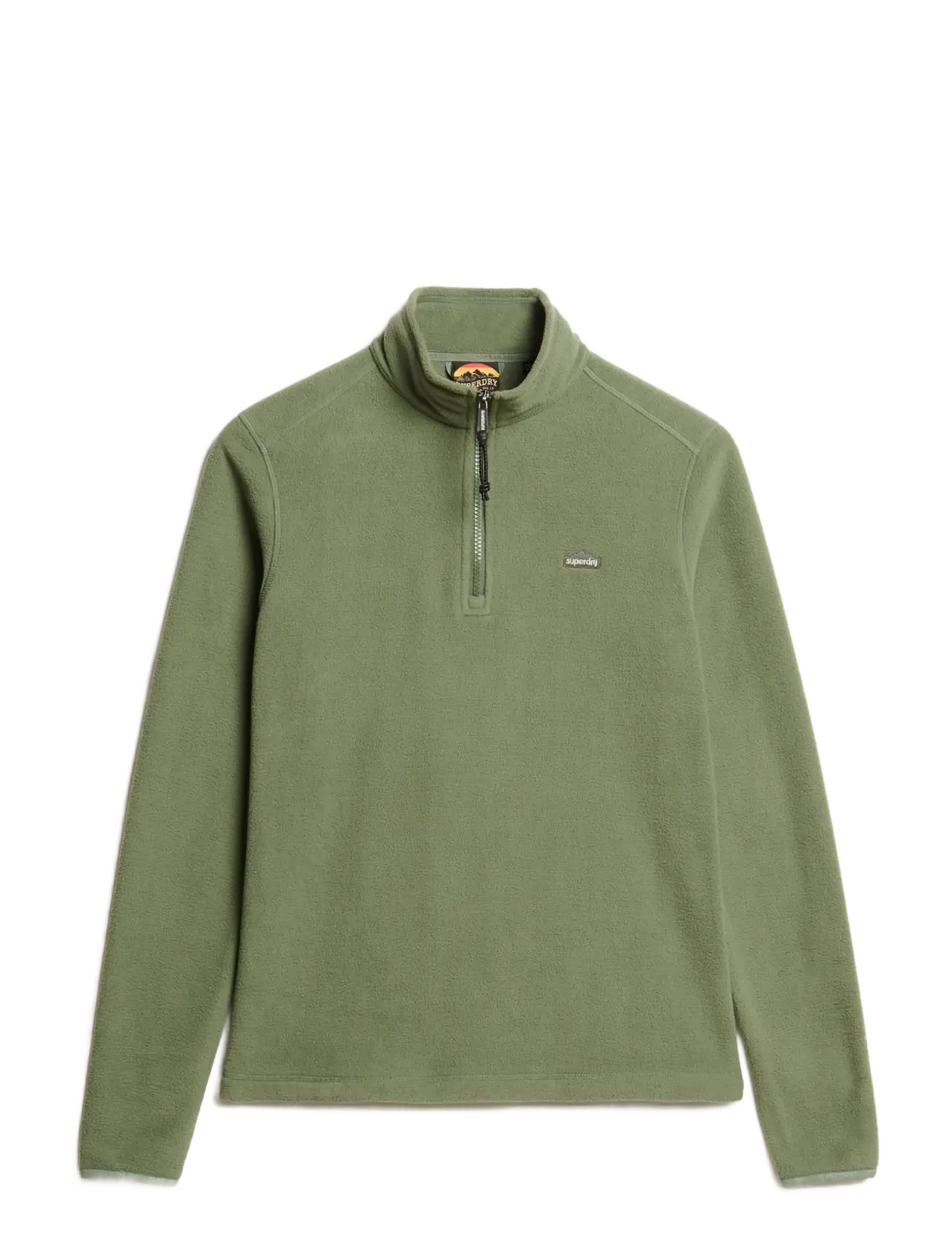 Superdry POLAR FLEECE HALF ZIP - Fleece & Midlayer - LAUREL KHAKI / khaki/green