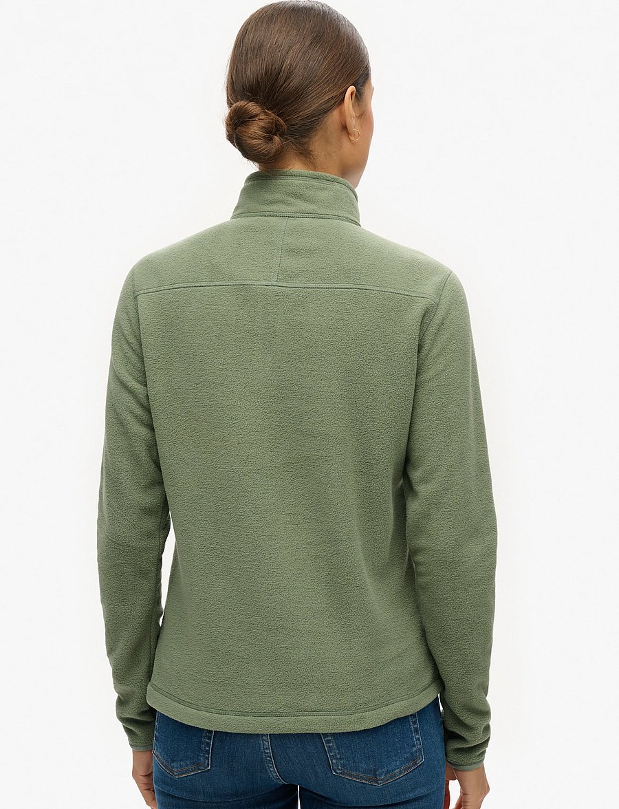 Superdry - POLAR FLEECE HALF ZIP - fleece & midlayer - laurel khaki - 3