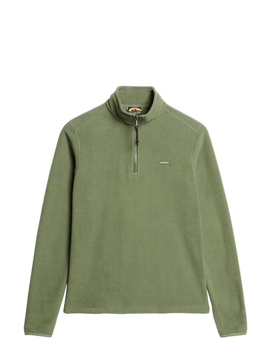 Superdry - POLAR FLEECE HALF ZIP - fleece & midlayer - laurel khaki - 2