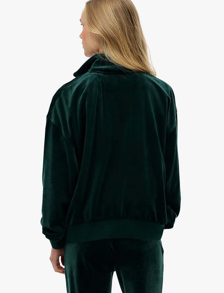 Superdry - COUNTRY CLUB VELOUR 1/4 ZIP - sweatshirts - enamel green - 2