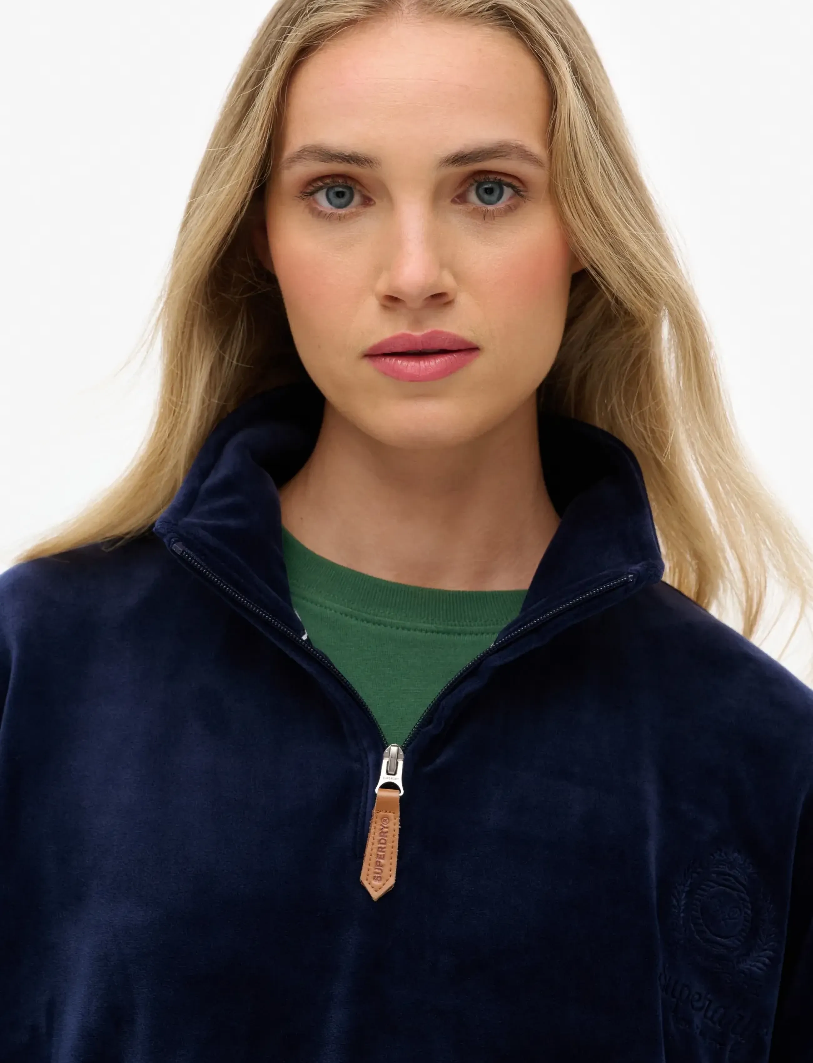 Superdry - COUNTRY CLUB VELOUR 1/4 ZIP - sweatshirts - rich navy - 2
