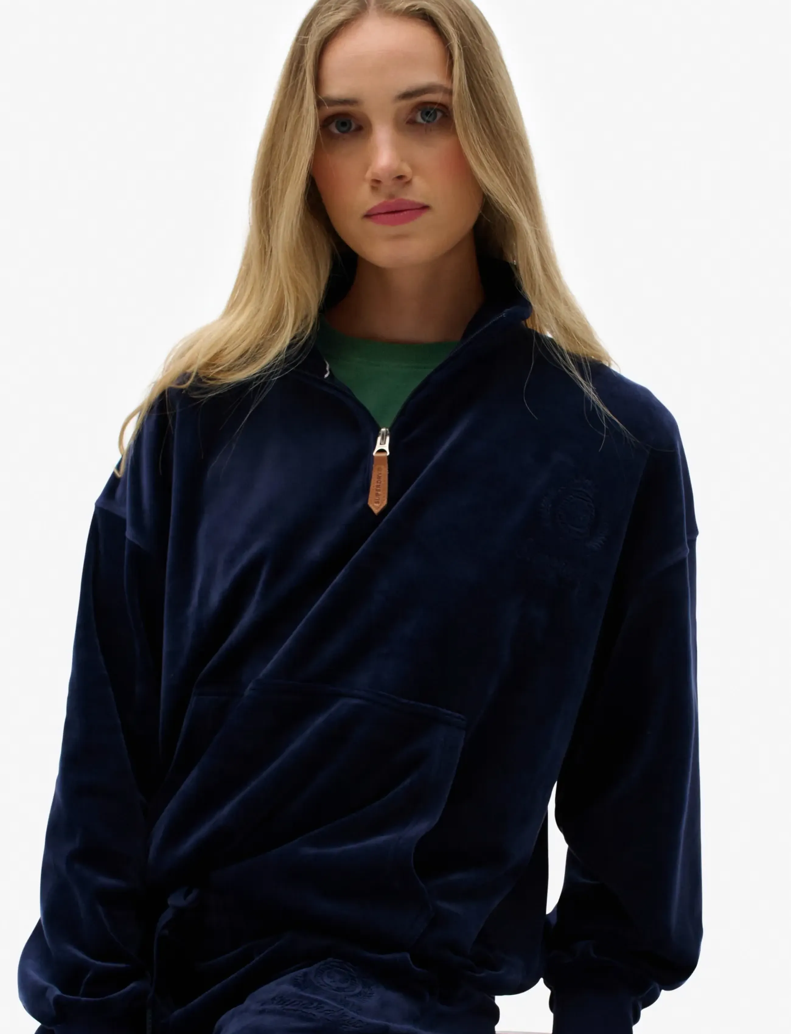 Superdry - COUNTRY CLUB VELOUR 1/4 ZIP - sweatshirts - rich navy - 3