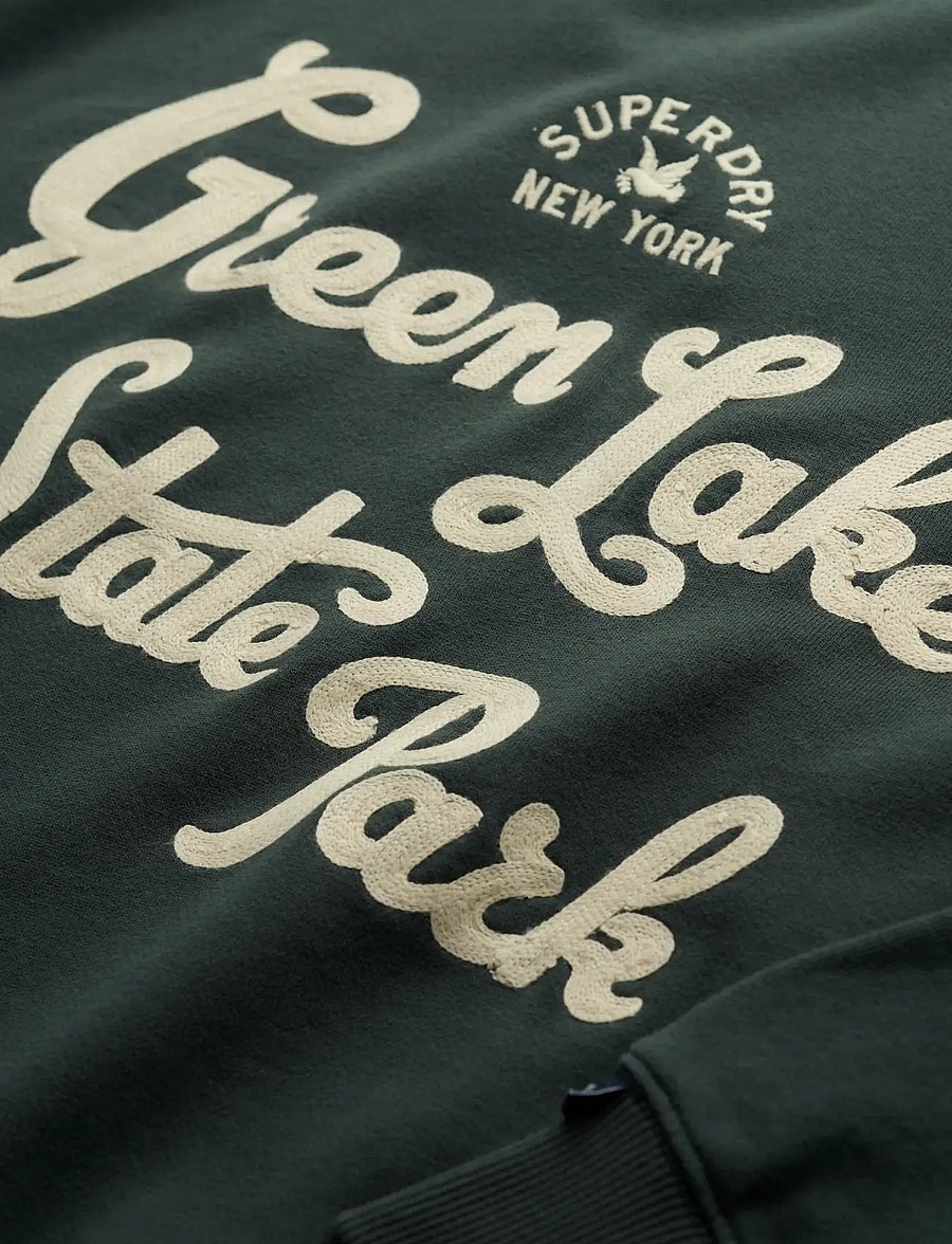 Superdry - LO-FI OUTDOOR LOOSE CREW - hverdags stil - dark forest - 3