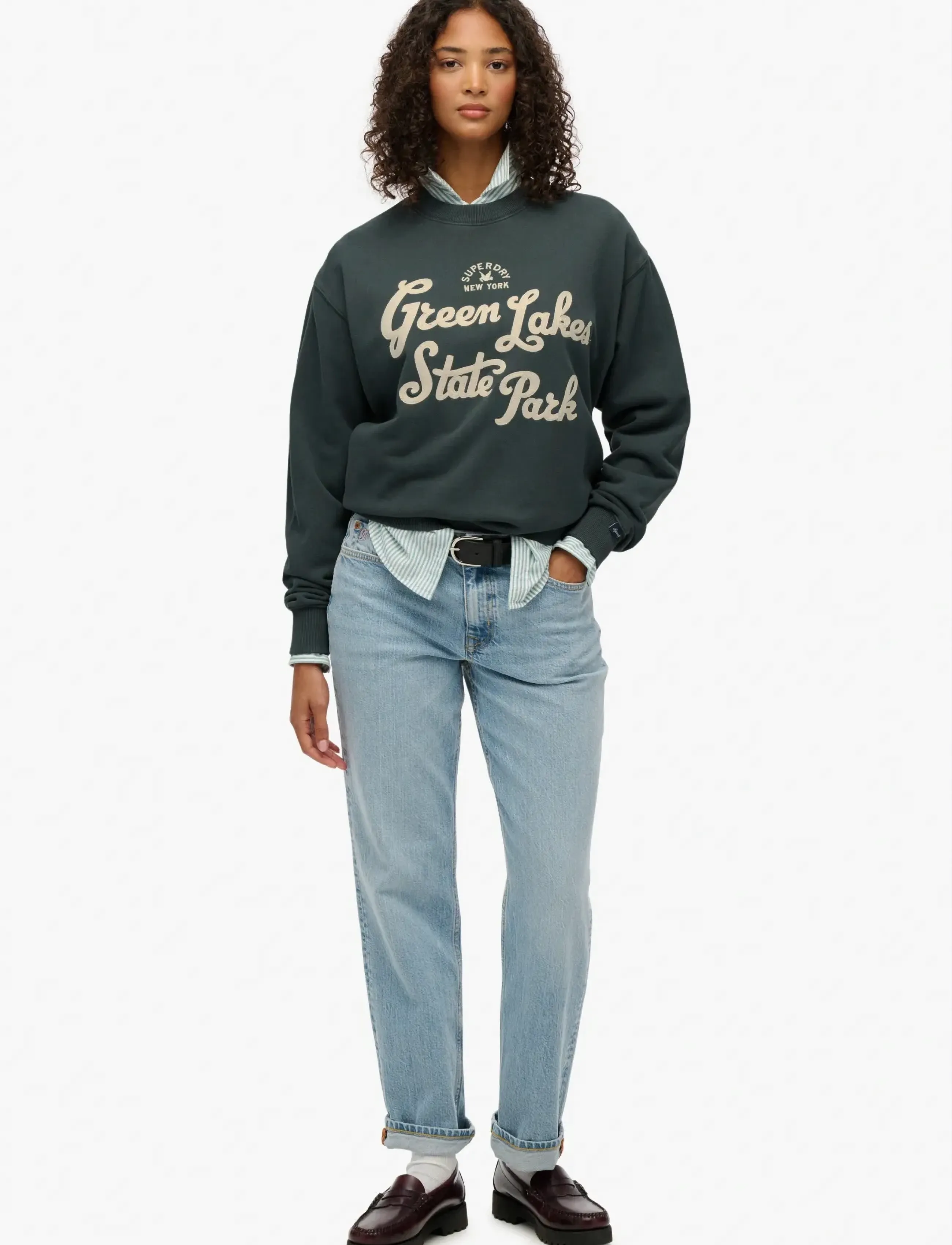 Superdry Lo-Fi Outdoor Loose Crew tröjor dam – bild 6