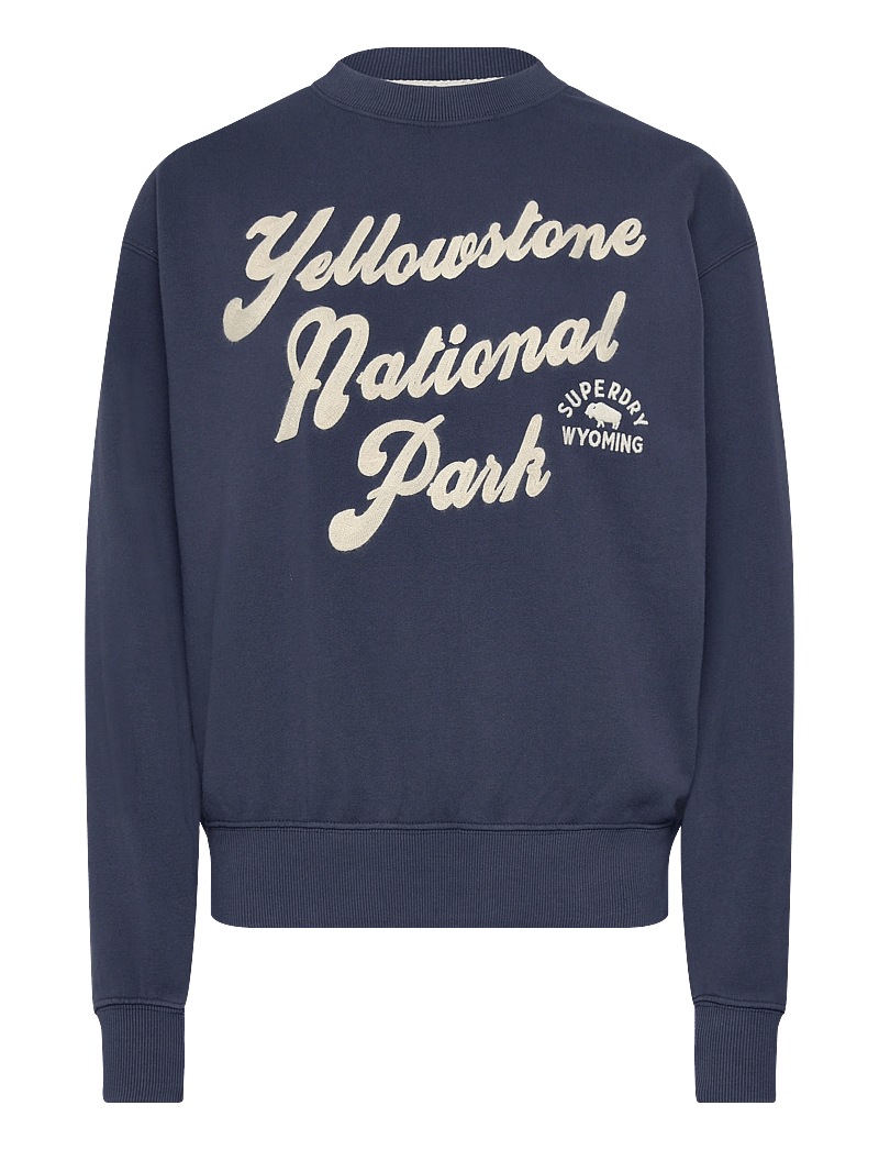 Superdry - LO-FI OUTDOOR LOOSE CREW - hverdags stil - lauren navy - 1