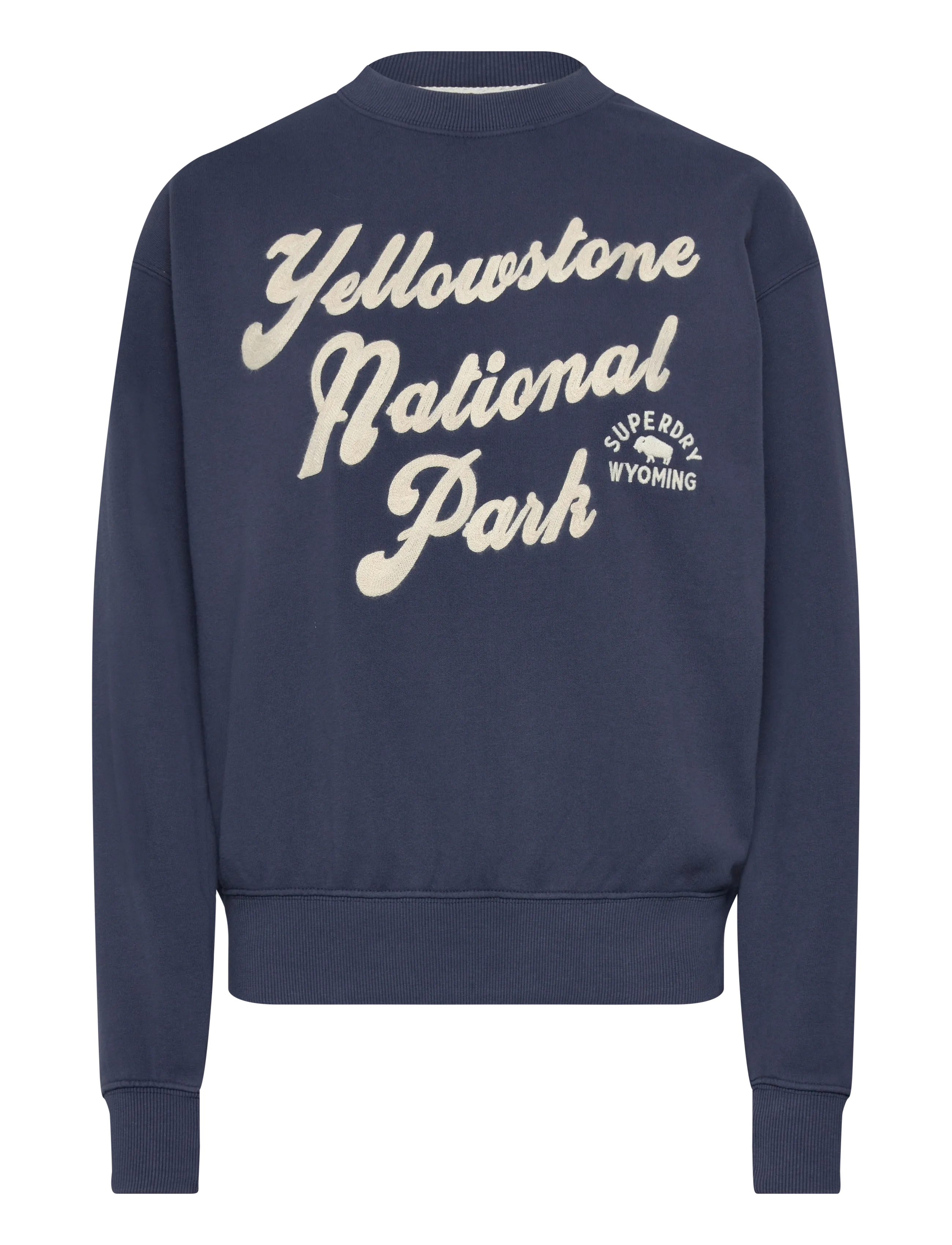Superdry LO-FI OUTDOOR LOOSE CREW - Tøj - LAUREN NAVY / navy