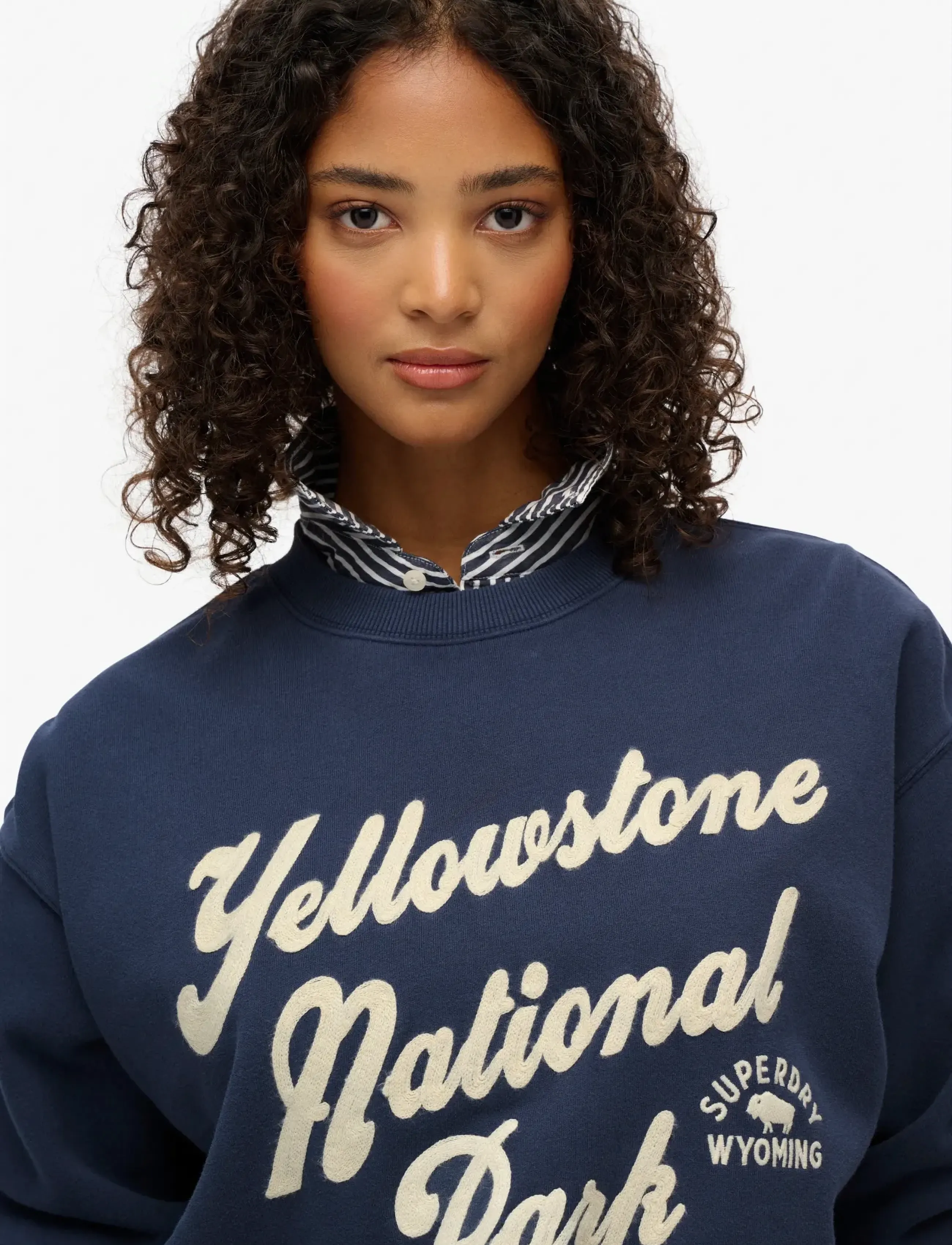 Superdry - LO-FI OUTDOOR LOOSE CREW - dressipluusid - lauren navy - 3