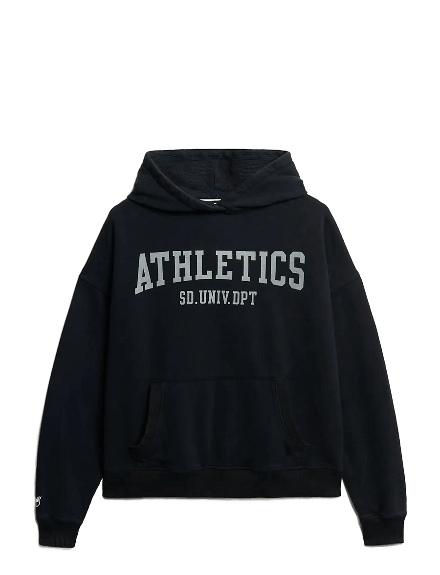 Superdry - ATH ESS RELAXED HOOD - kapuzenpullover - eclipse navy - 1