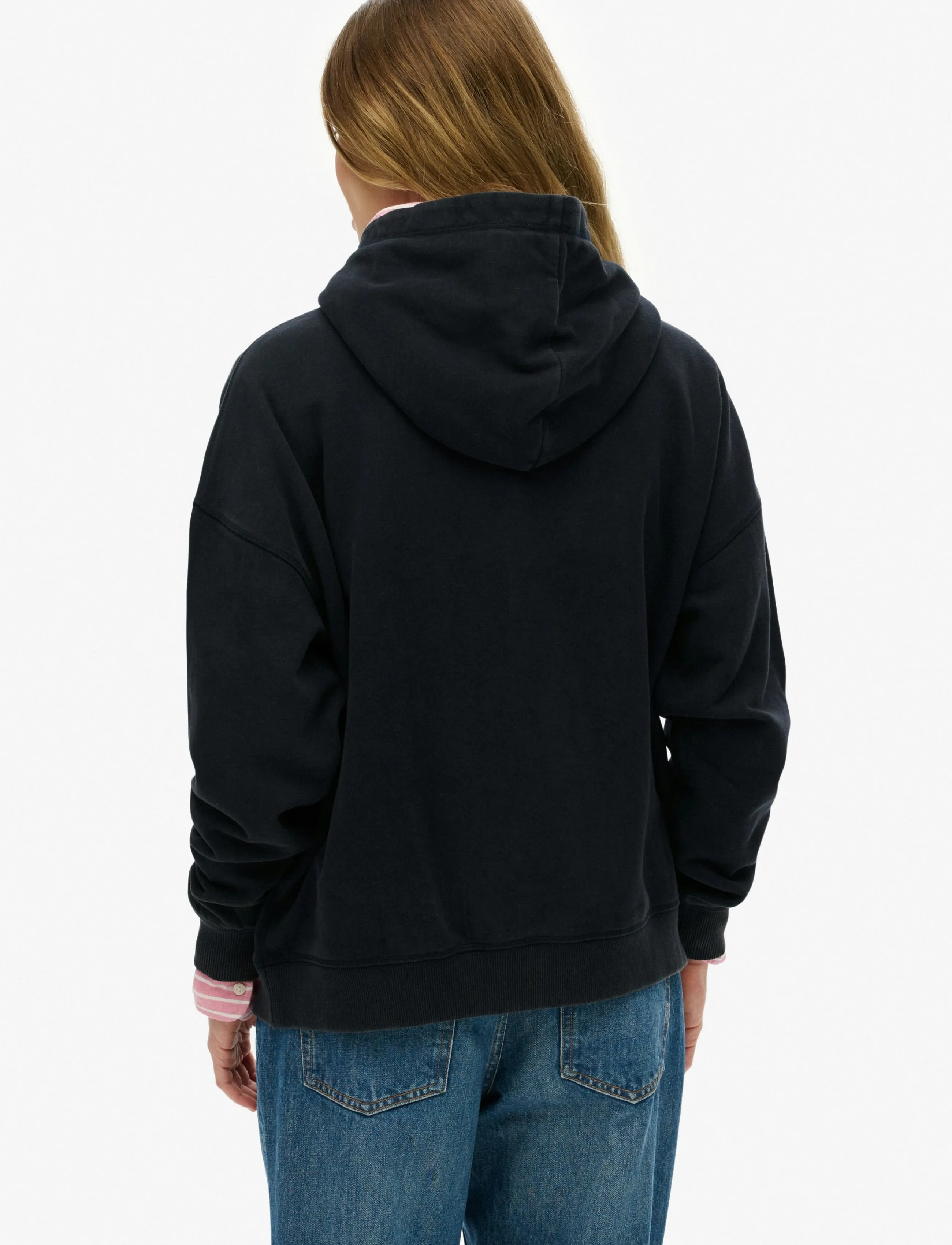Superdry - ATH ESS RELAXED HOOD - kapuzenpullover - eclipse navy - 3