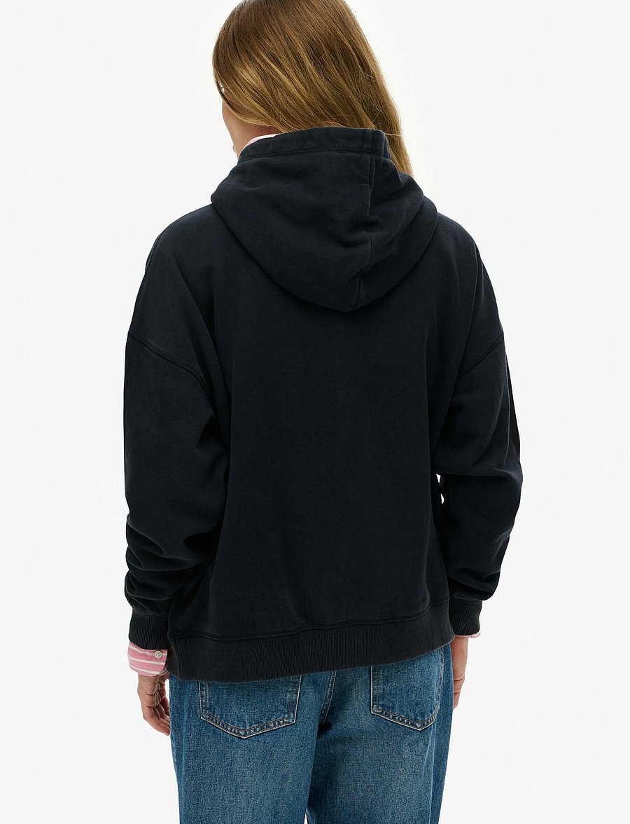 Superdry - ATH ESS RELAXED HOOD - kapuzenpullover - eclipse navy - 3