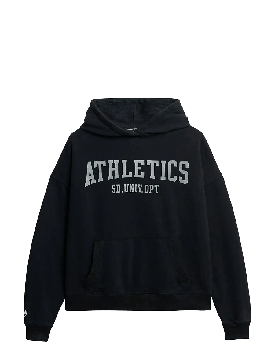 Superdry - ATH ESS RELAXED HOOD - kapuzenpullover - eclipse navy - 2