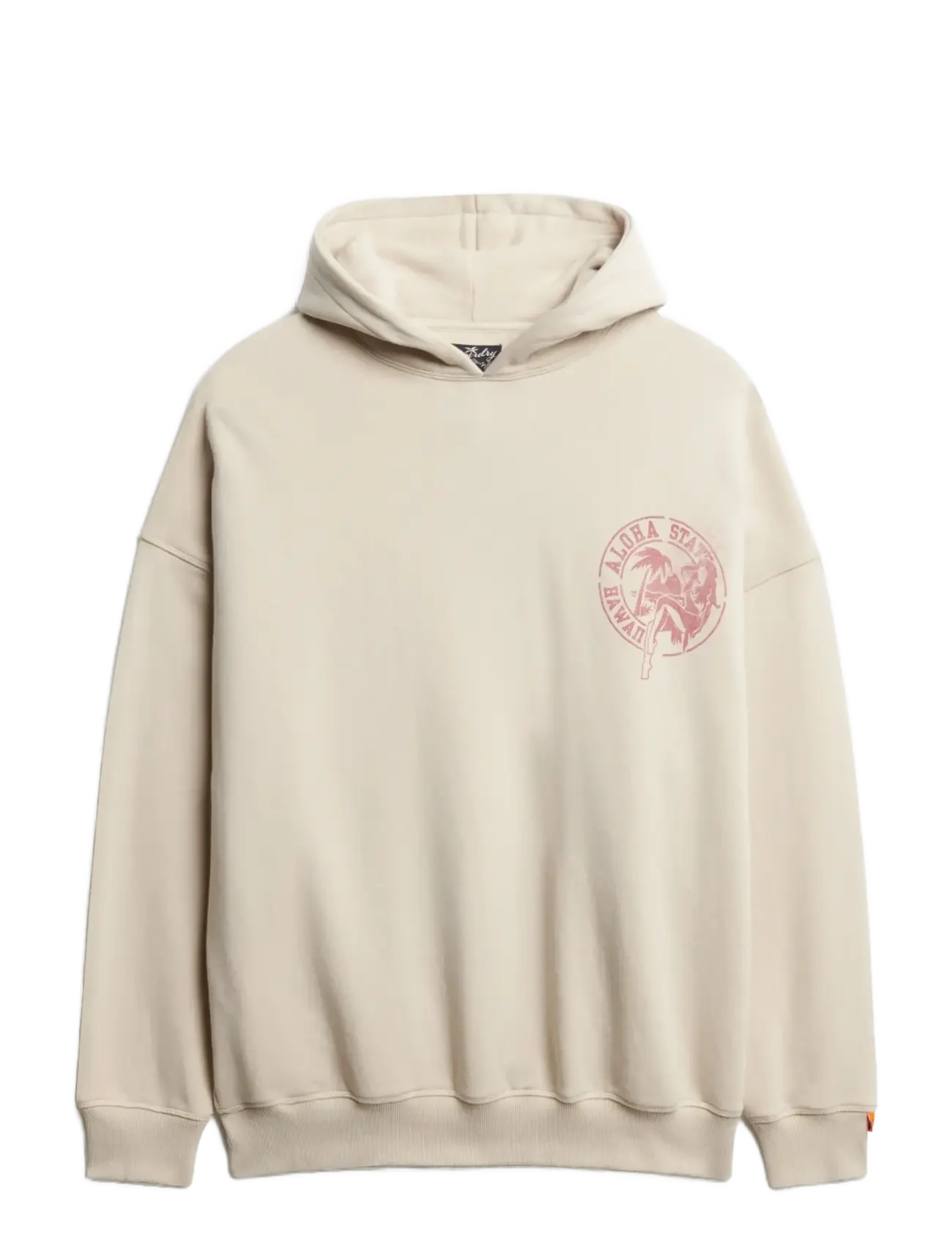 Superdry LO-FI OUTDOOR OVERSIZED HOOD - Kapuzenpullover - OFF GREY / beige