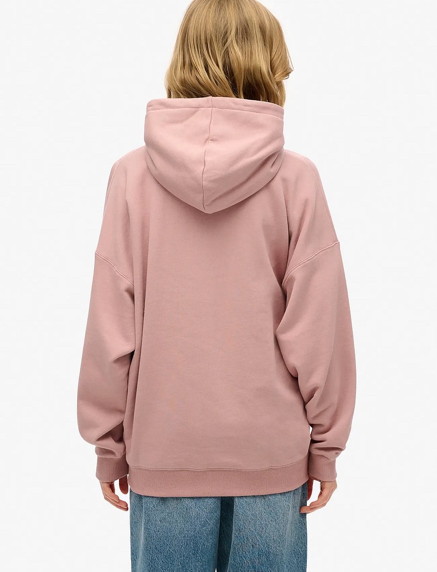 Superdry - VENUE METALLIC RELAXED HOOD - kapuzenpullover - mauve - 4