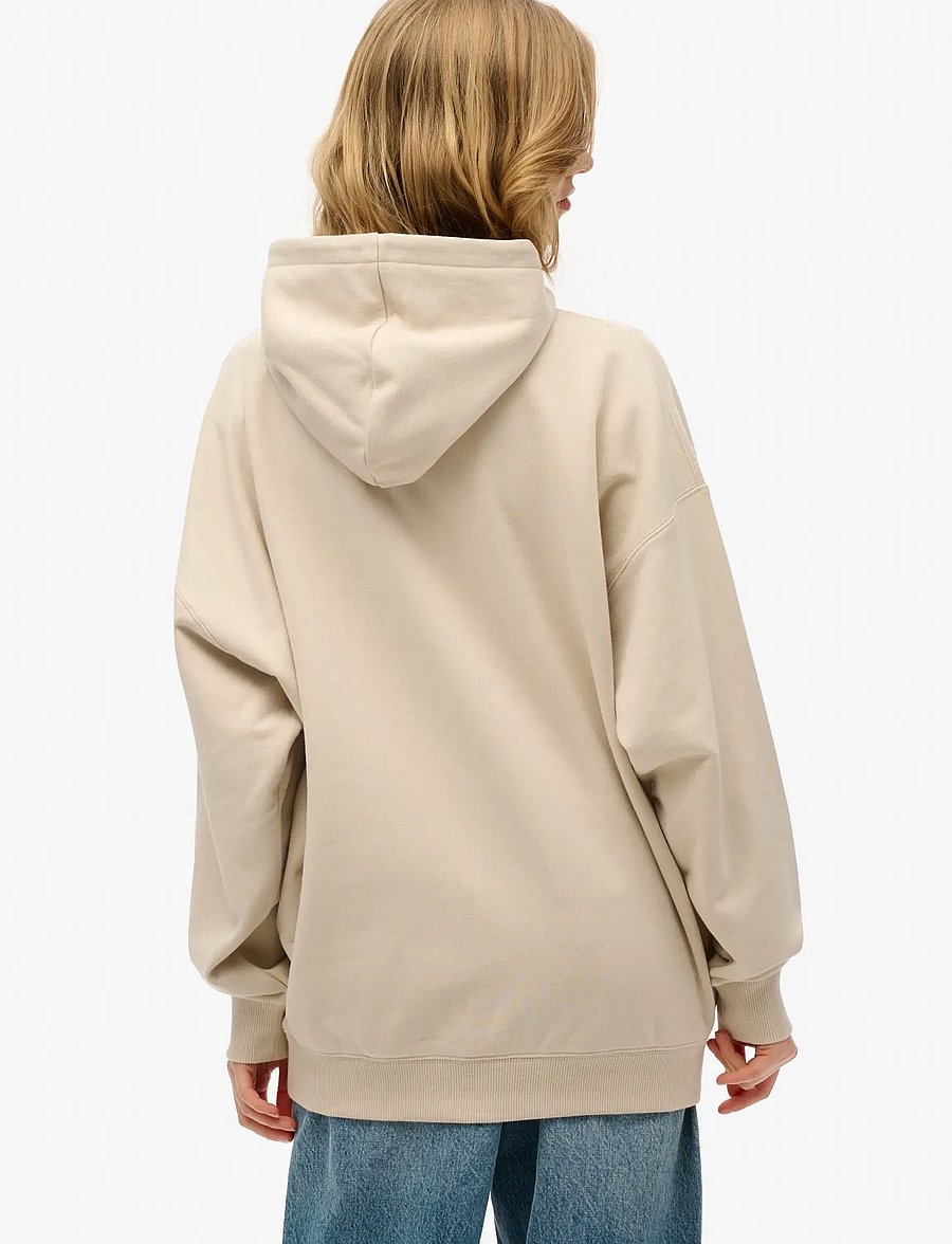Superdry - VENUE METALLIC RELAXED HOOD - kapuzenpullover - pumice stone beige - 4