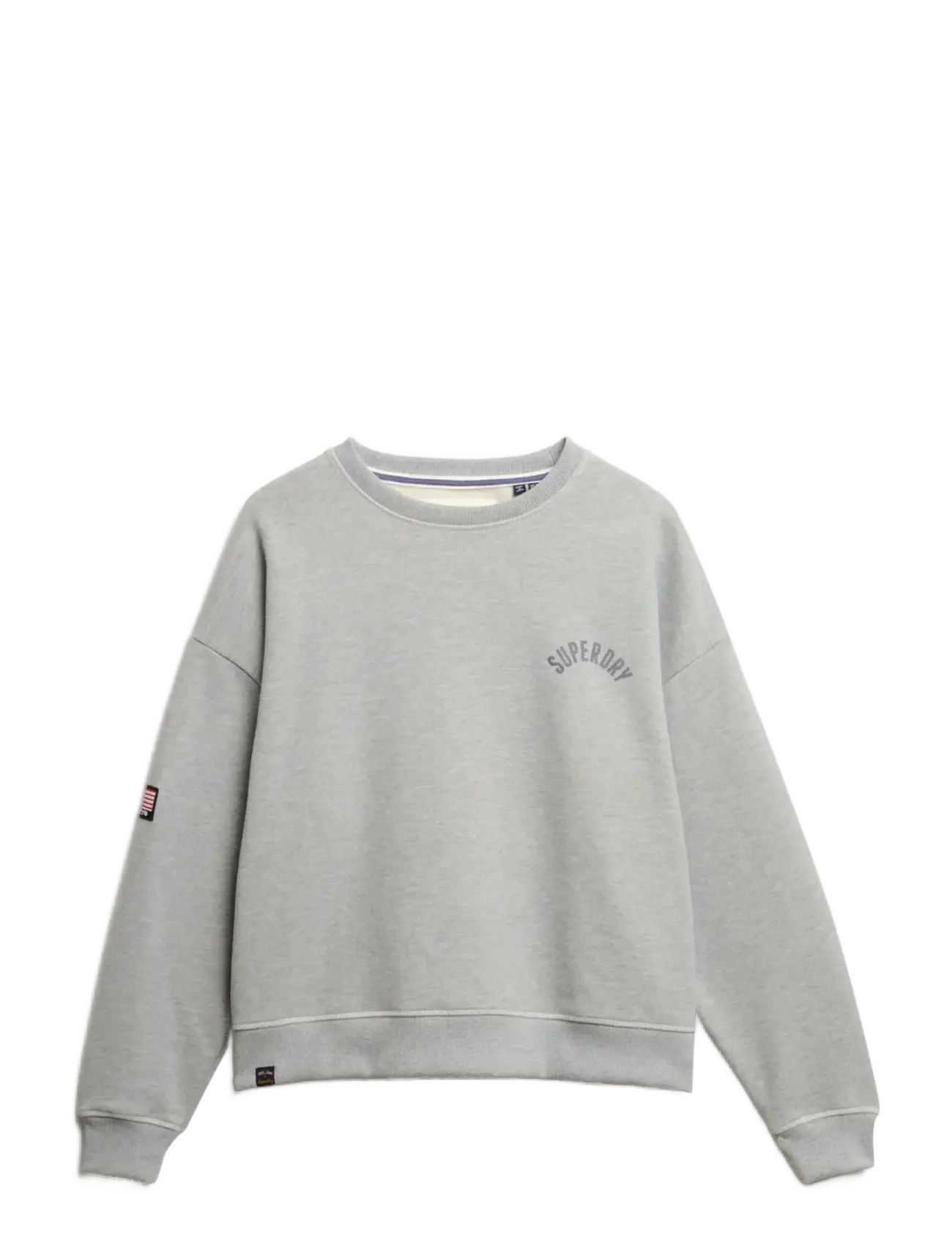 SUPERDRY Athletic Relaxed Printed Crew Grau - 42 - Damen