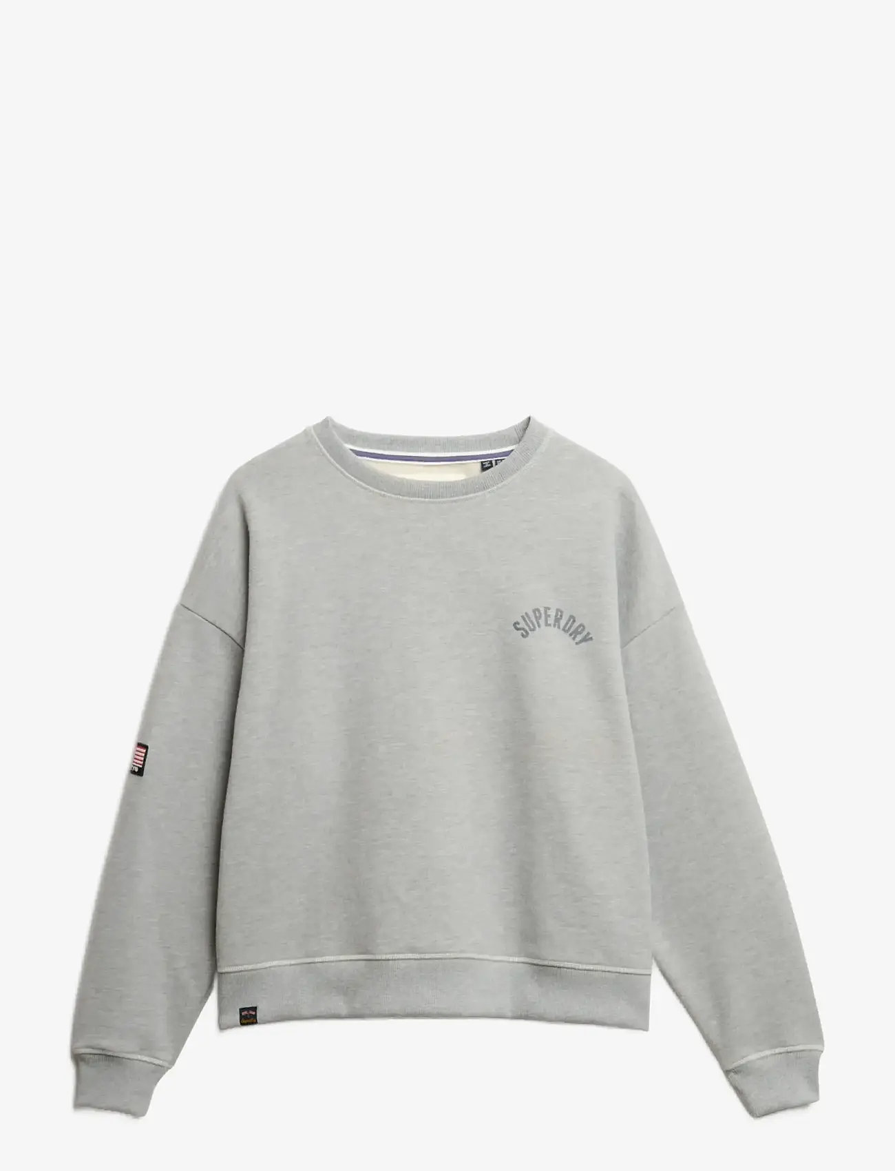 Superdry - ATHLETIC RELAXED PRINTED CREW - sweatshirts & hættetrøjer - grey marl - 1