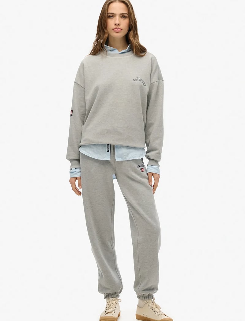 Superdry - ATHLETIC RELAXED PRINTED CREW - everyday style - grey marl - 3