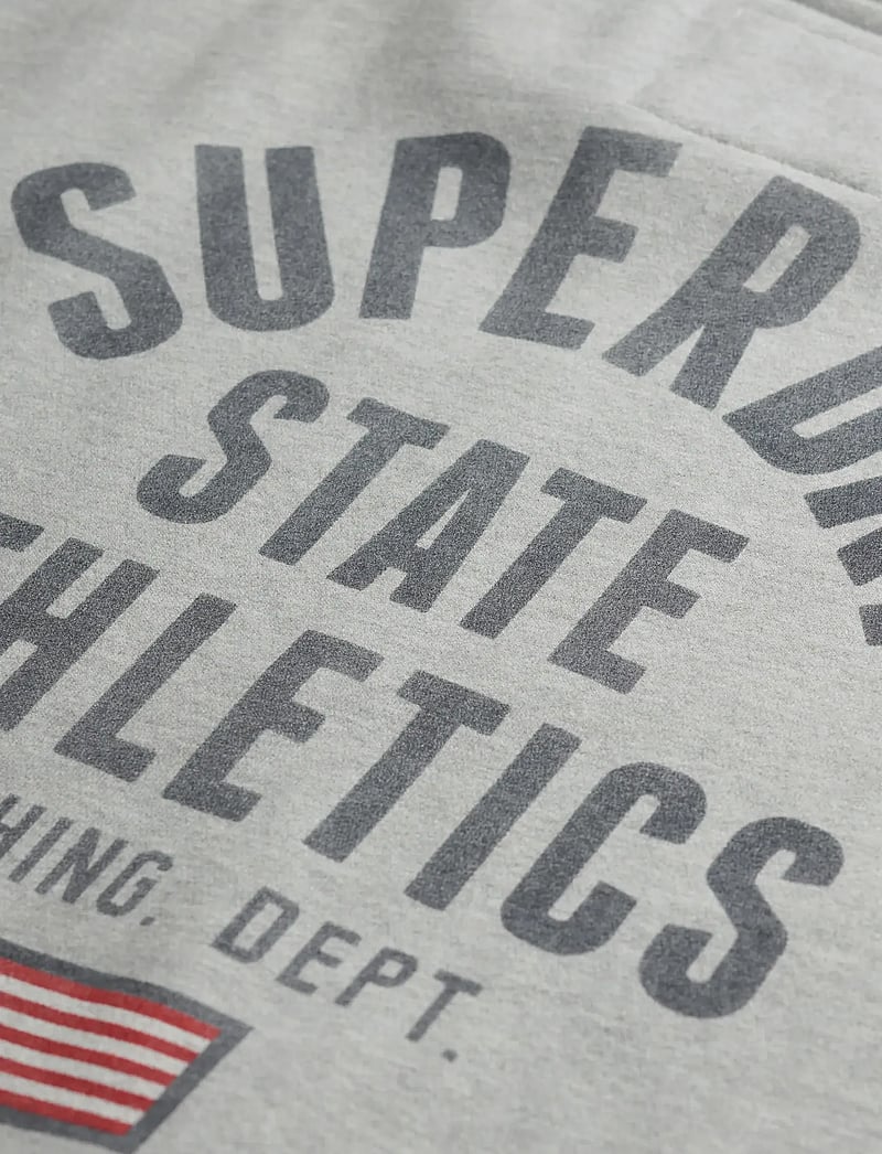Superdry - ATHLETIC RELAXED PRINTED CREW - everyday style - grey marl - 5