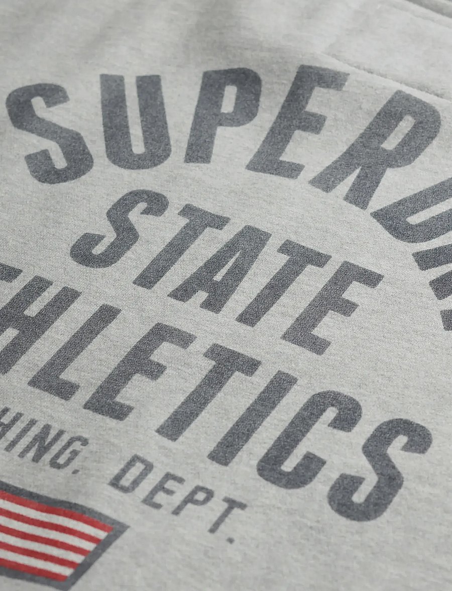 Superdry - ATHLETIC RELAXED PRINTED CREW - sporta džemperi - grey marl - 5