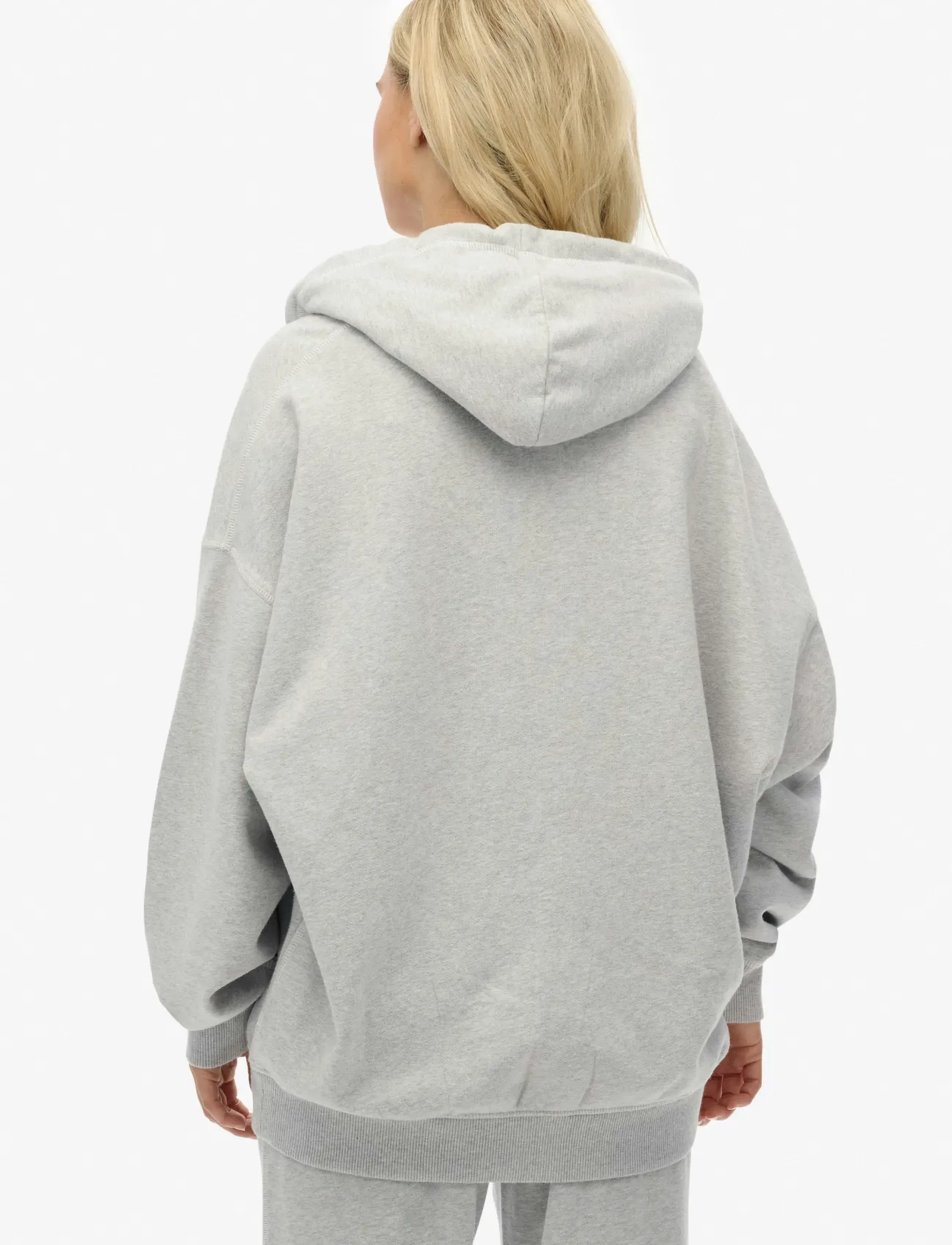 Superdry - ATHLETIC ESS OVERSIZED ZIPHOOD - glacier grey marl - 2