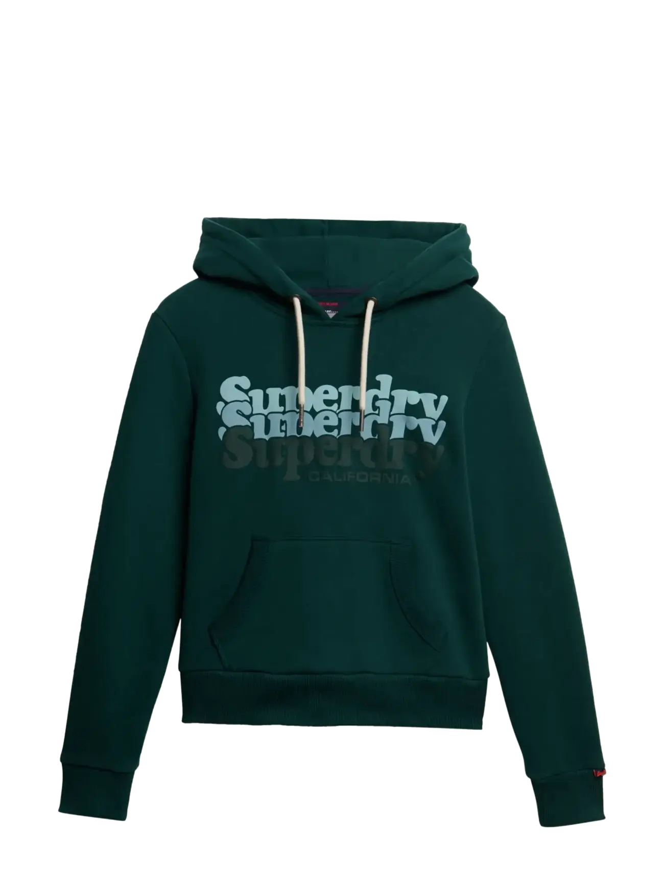 Superdry STACKED HOOD - Tøj - DARK PINE GREEN / green