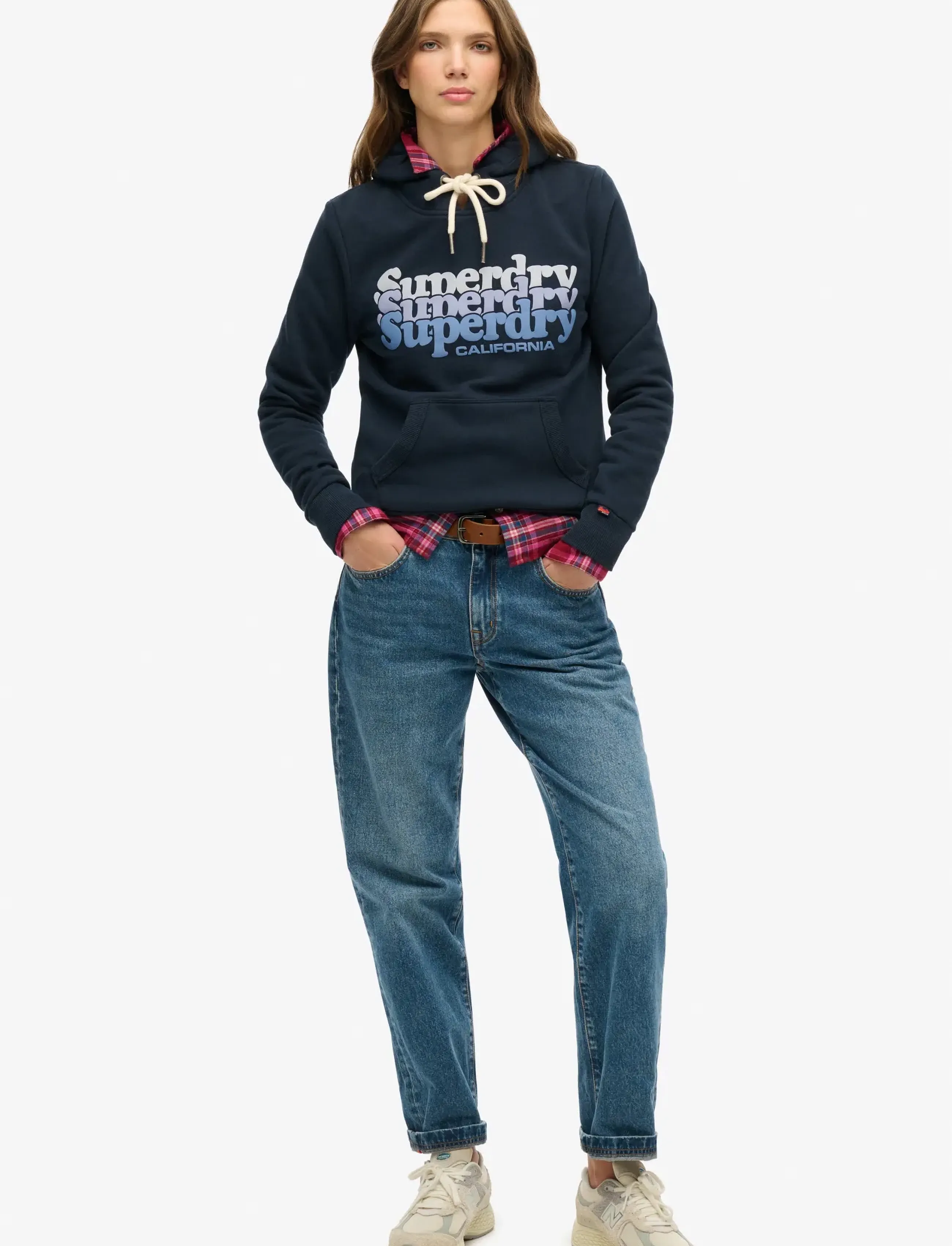 Superdry - STACKED HOOD - hoodies - eclipse navy - 3