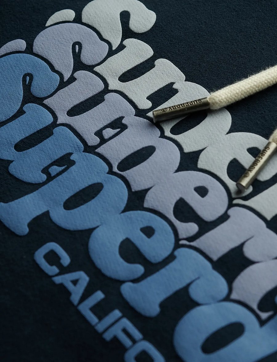 Superdry - STACKED HOOD - hoodies - eclipse navy - 4