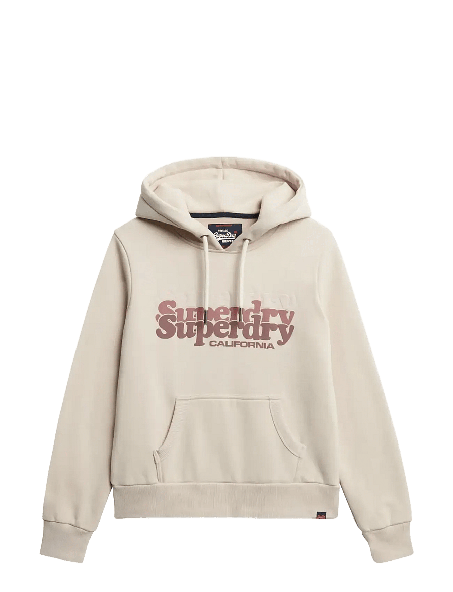 Superdry - STACKED HOOD - hættetrøjer - off grey - 1