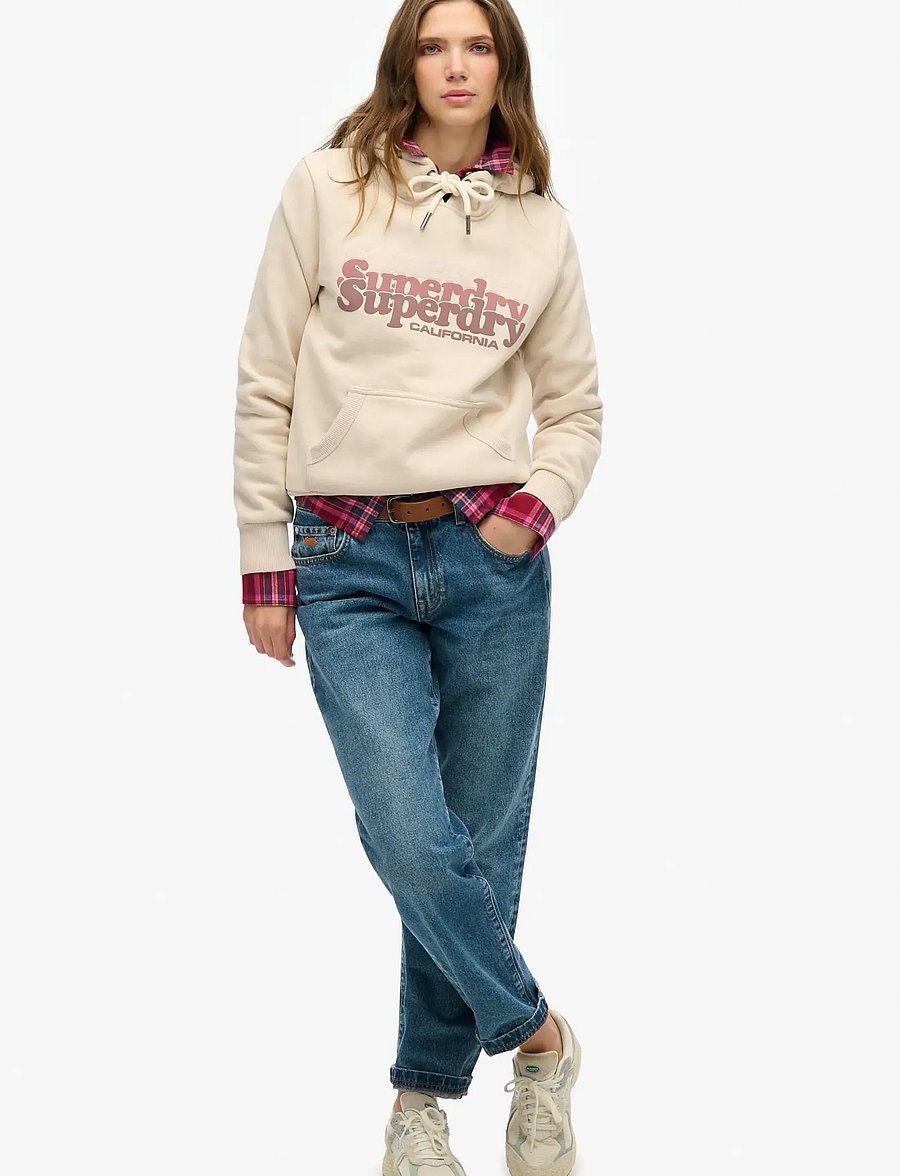 Superdry - STACKED HOOD - hættetrøjer - off grey - 3