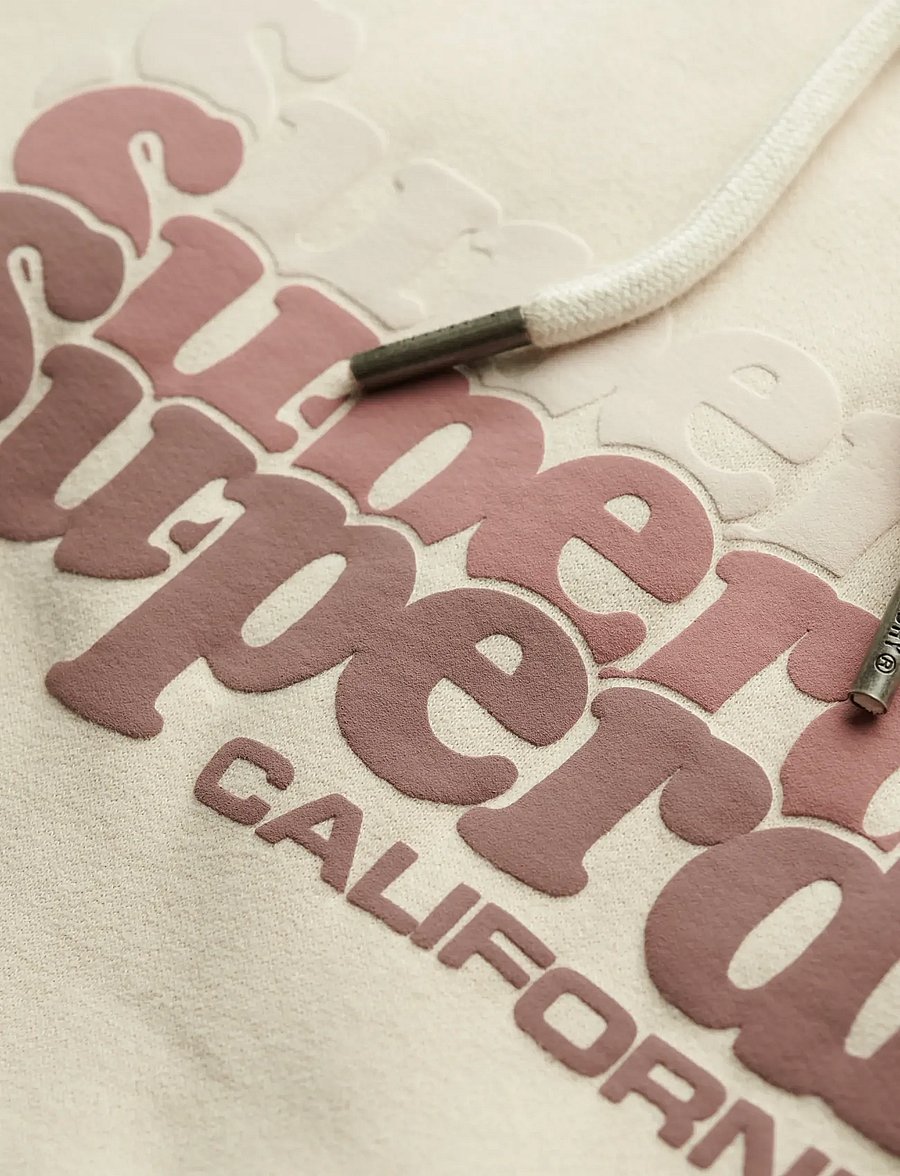 Superdry - STACKED HOOD - hættetrøjer - off grey - 4