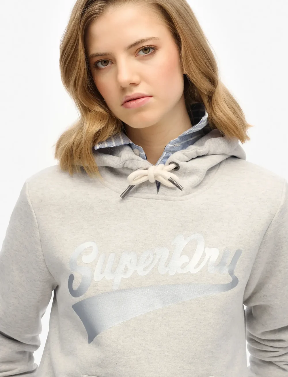 Superdry - SUPER ATHLETICS HOOD - hoodies - glacier grey marl - 3