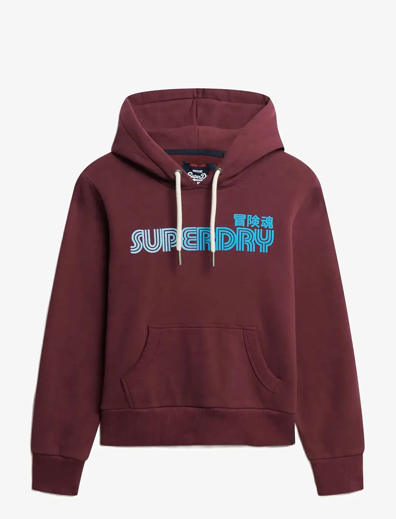 Superdry - FADED CORE HOOD - kapuzenpullover - fig purple - 0