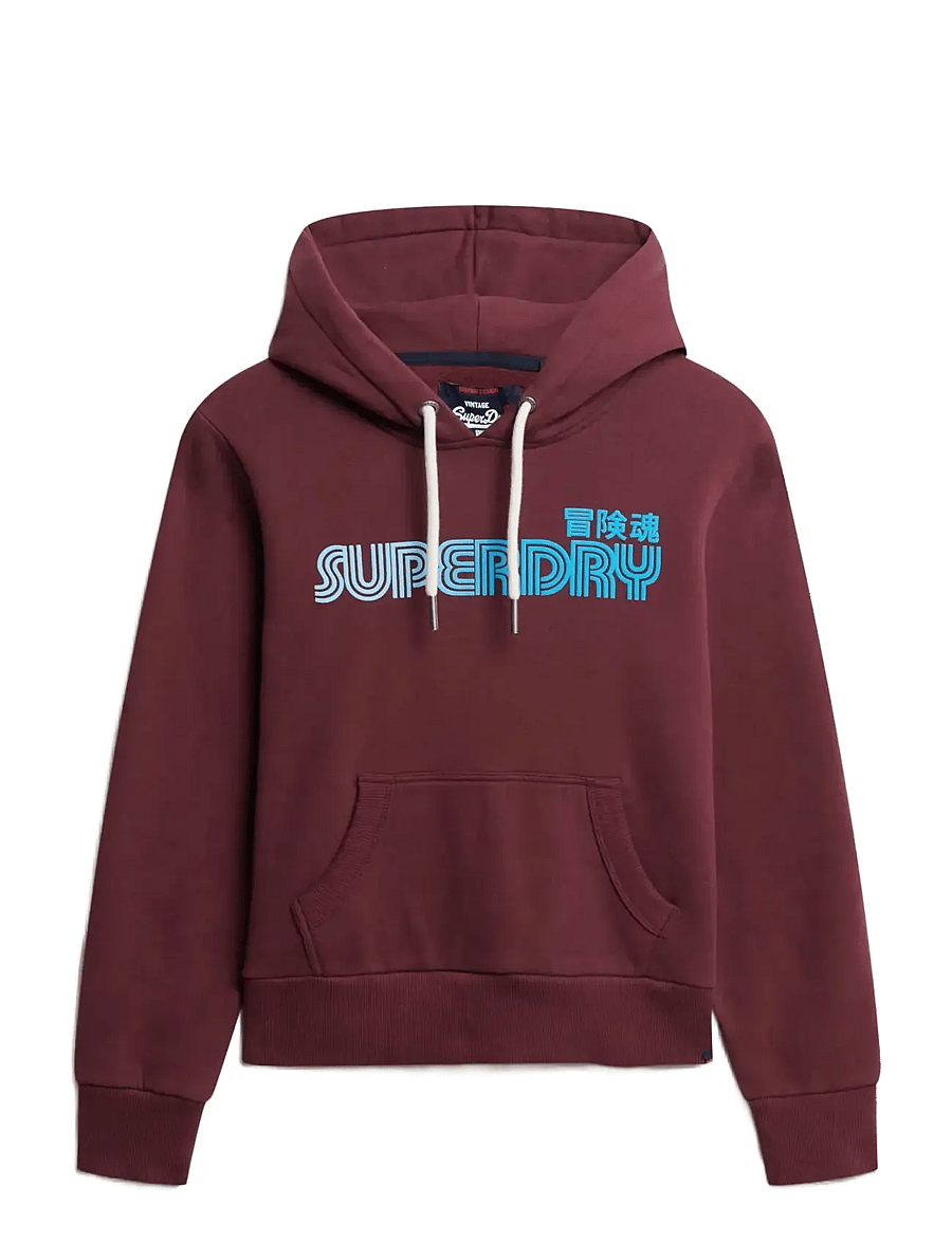 Superdry - FADED CORE HOOD - kapuzenpullover - fig purple - 0