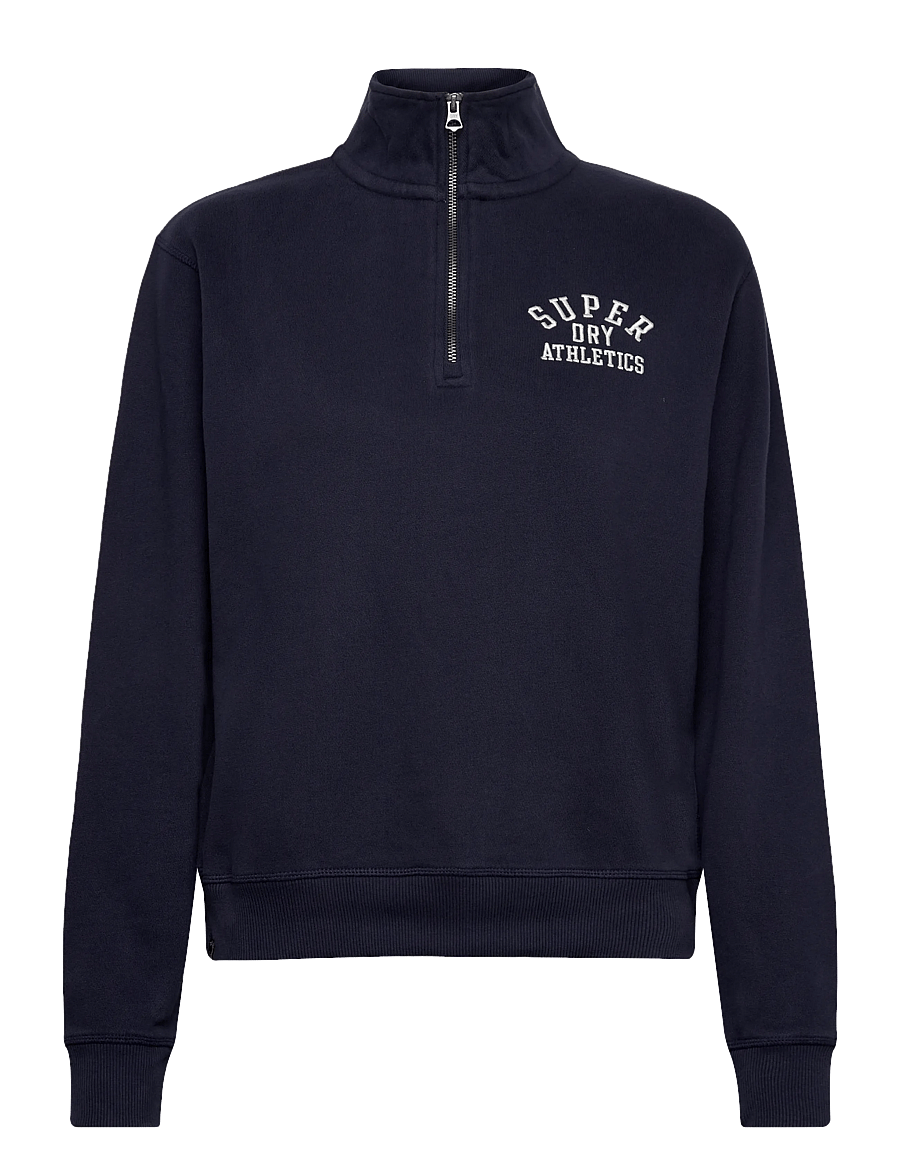 Superdry - ATHLETIC ESSENTIAL HALF ZIP - sweatshirts - nautical navy - 1