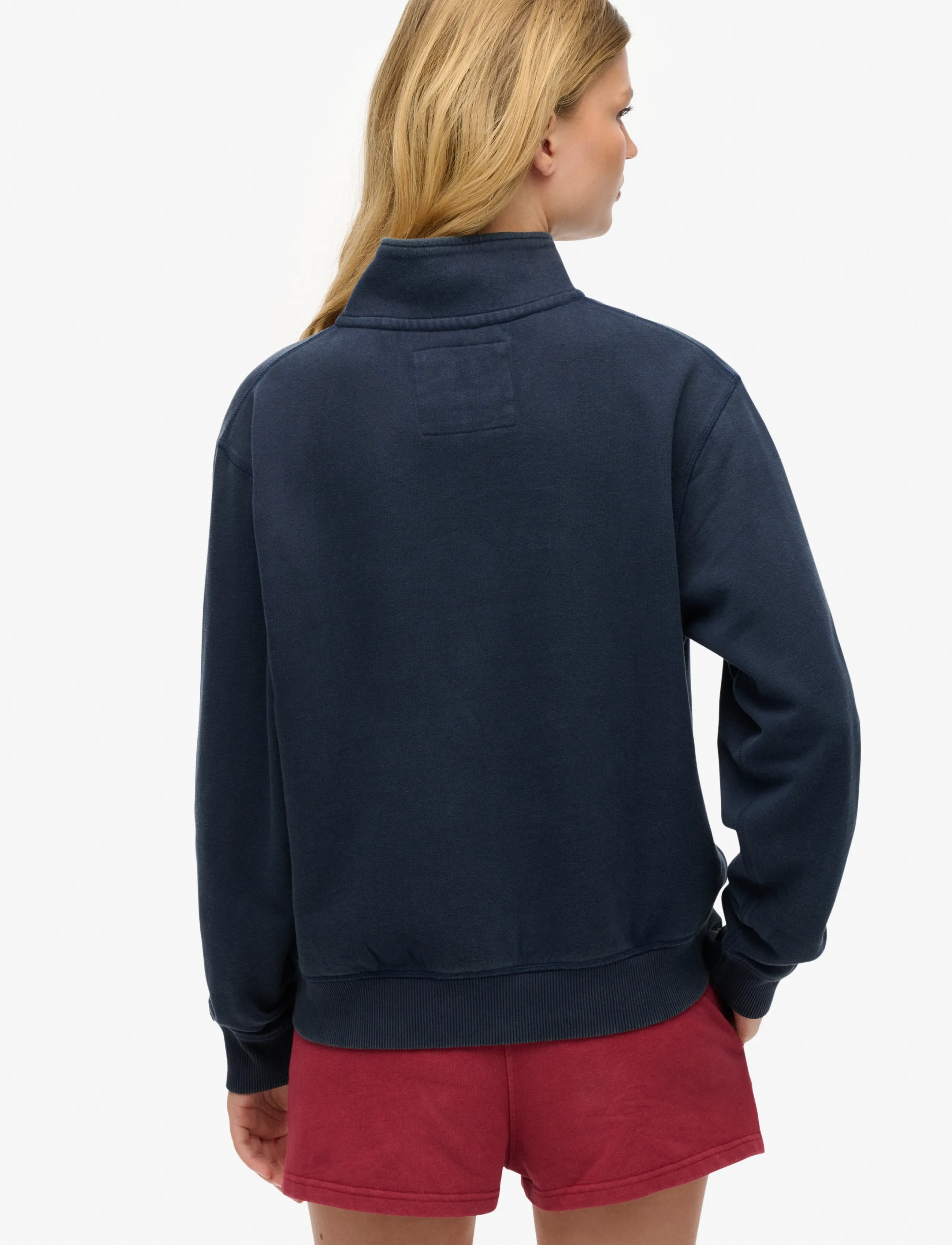 Superdry - ATHLETIC ESSENTIAL HALF ZIP - nautical navy - 3