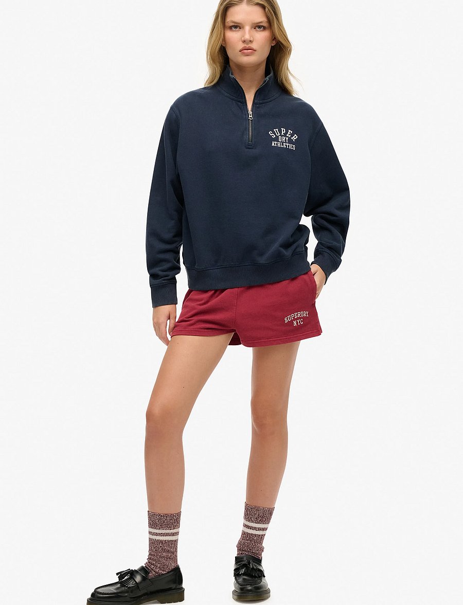 Superdry - ATHLETIC ESSENTIAL HALF ZIP - sweatshirts - nautical navy - 5