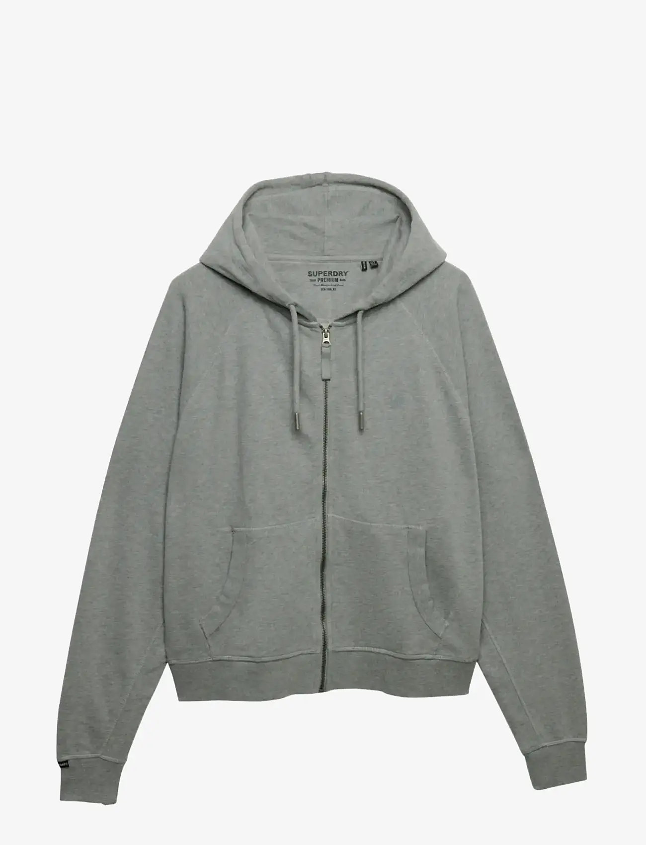 Superdry - STUDIOS RELAXED ZIP HOODIE - hættetrøjer - grey marl - 1