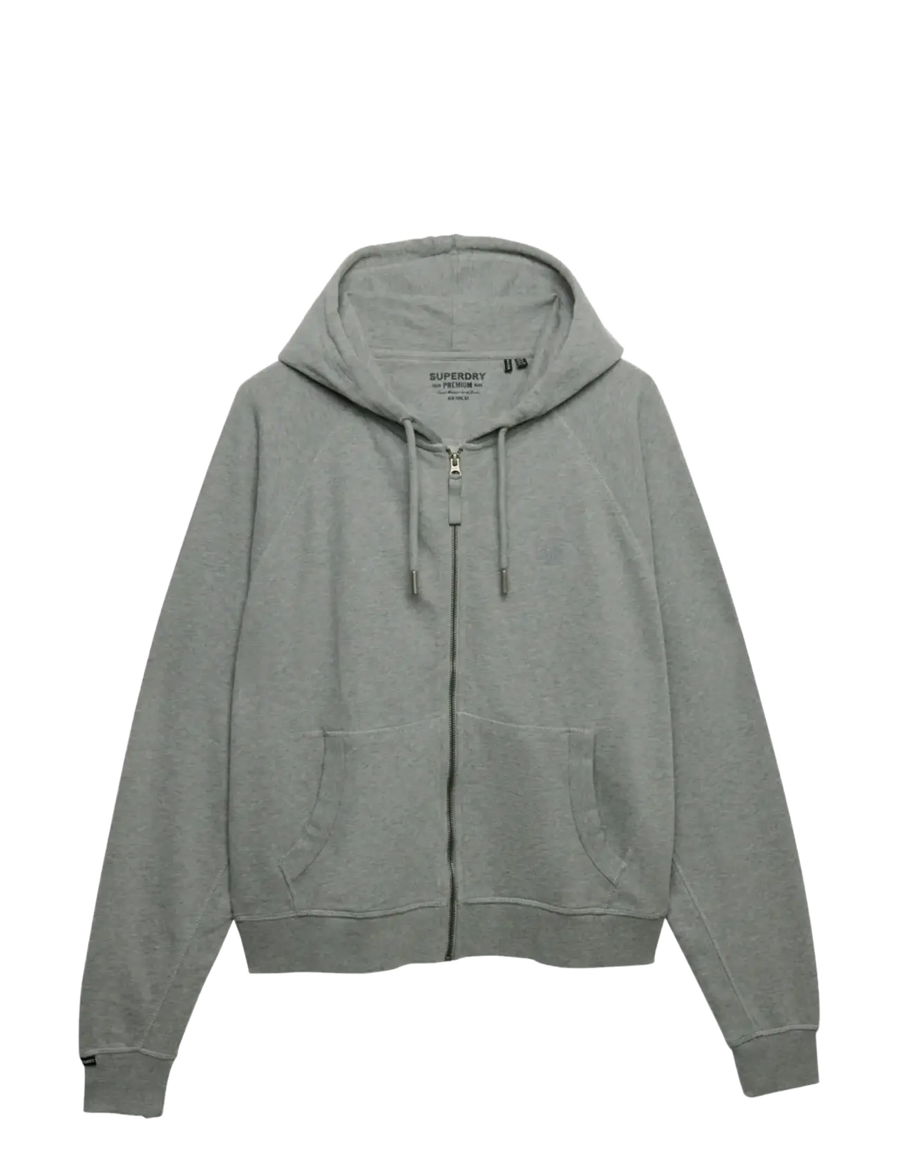 Superdry STUDIOS RELAXED ZIP HOODIE - Sweatshirts - GREY MARL / grey