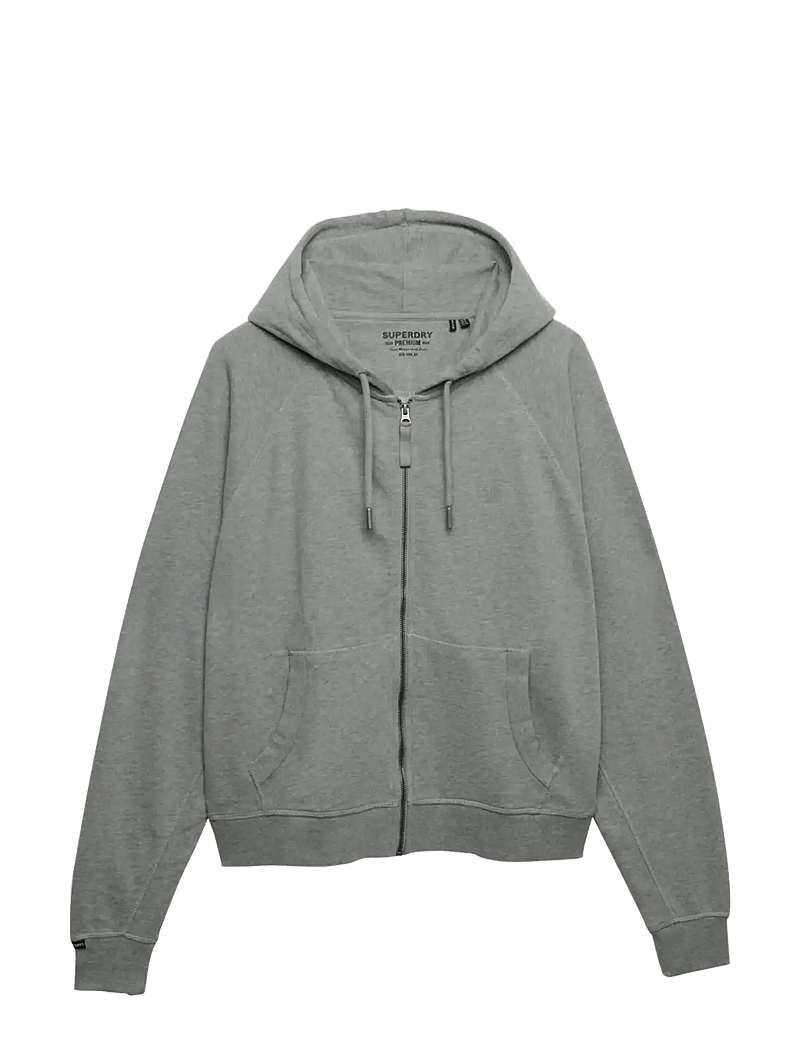 Superdry - STUDIOS RELAXED ZIP HOODIE - hættetrøjer - grey marl - 1