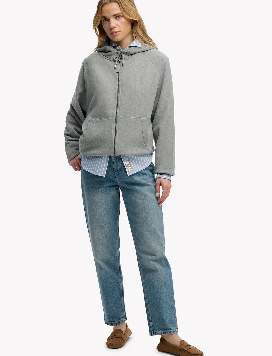 Superdry - STUDIOS RELAXED ZIP HOODIE - kapuzenpullover - grey marl - 4