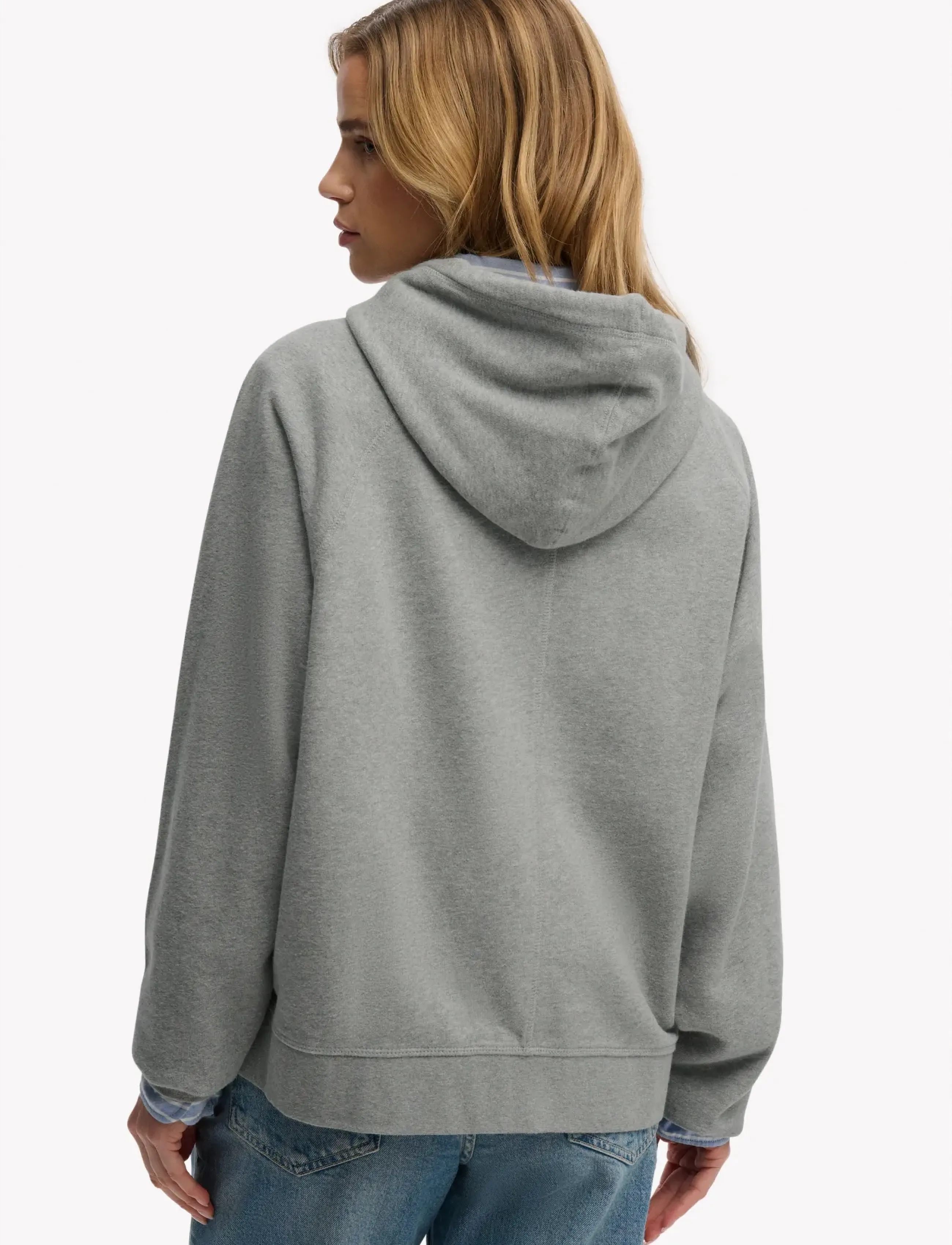Superdry - STUDIOS RELAXED ZIP HOODIE - hoodies - grey marl - 5