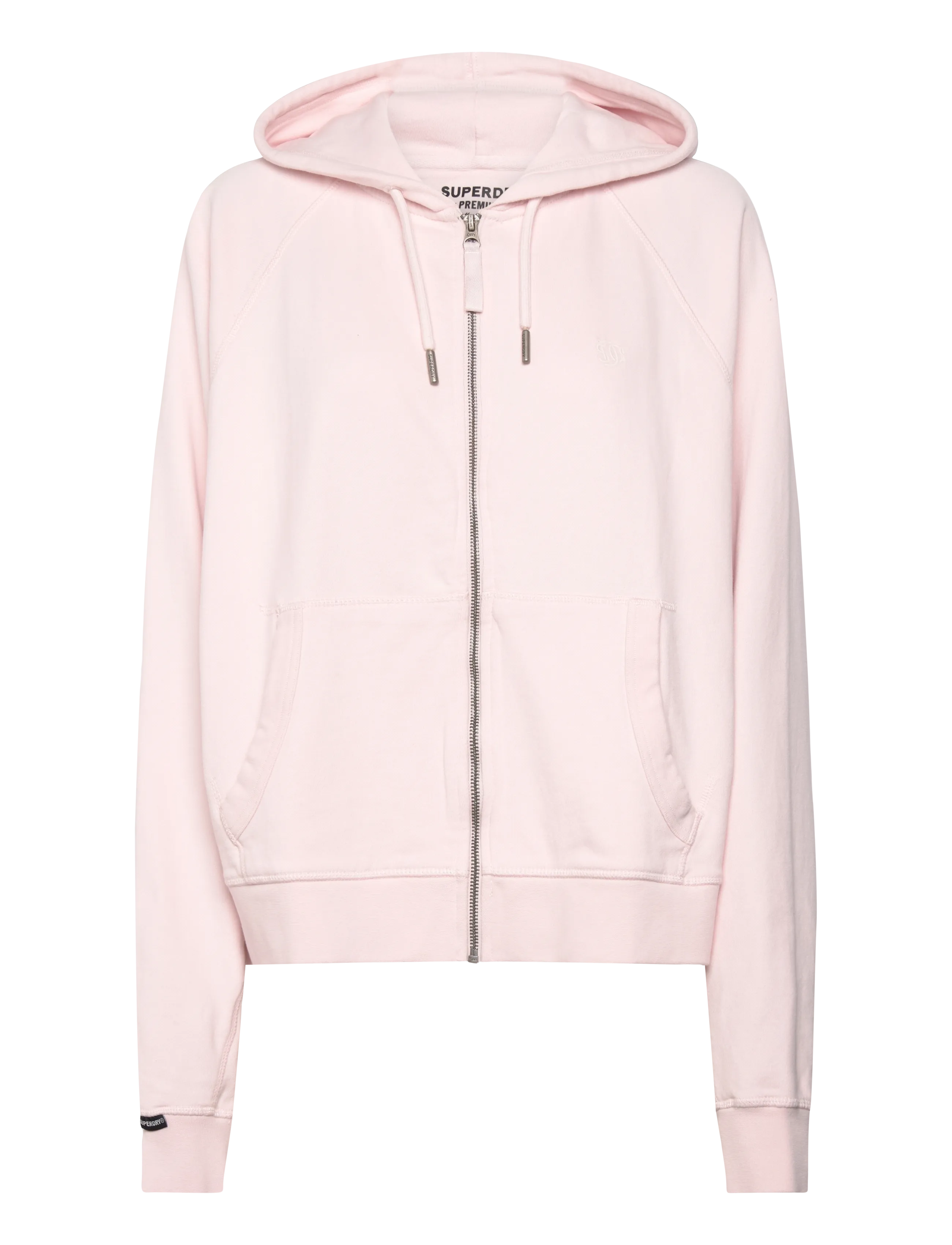 SUPERDRY Studios Relaxed Zip Hoodie Pink - 12 - Damen