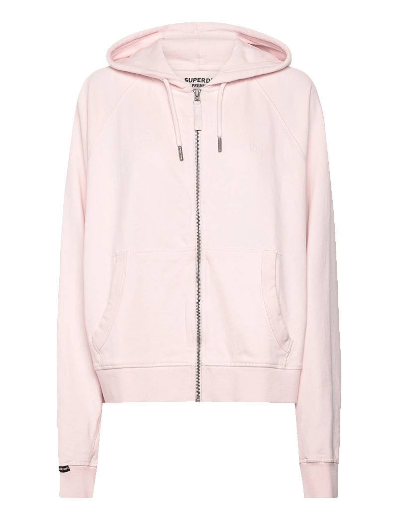 Superdry - STUDIOS RELAXED ZIP HOODIE - hættetrøjer - mauve morn pink - 1