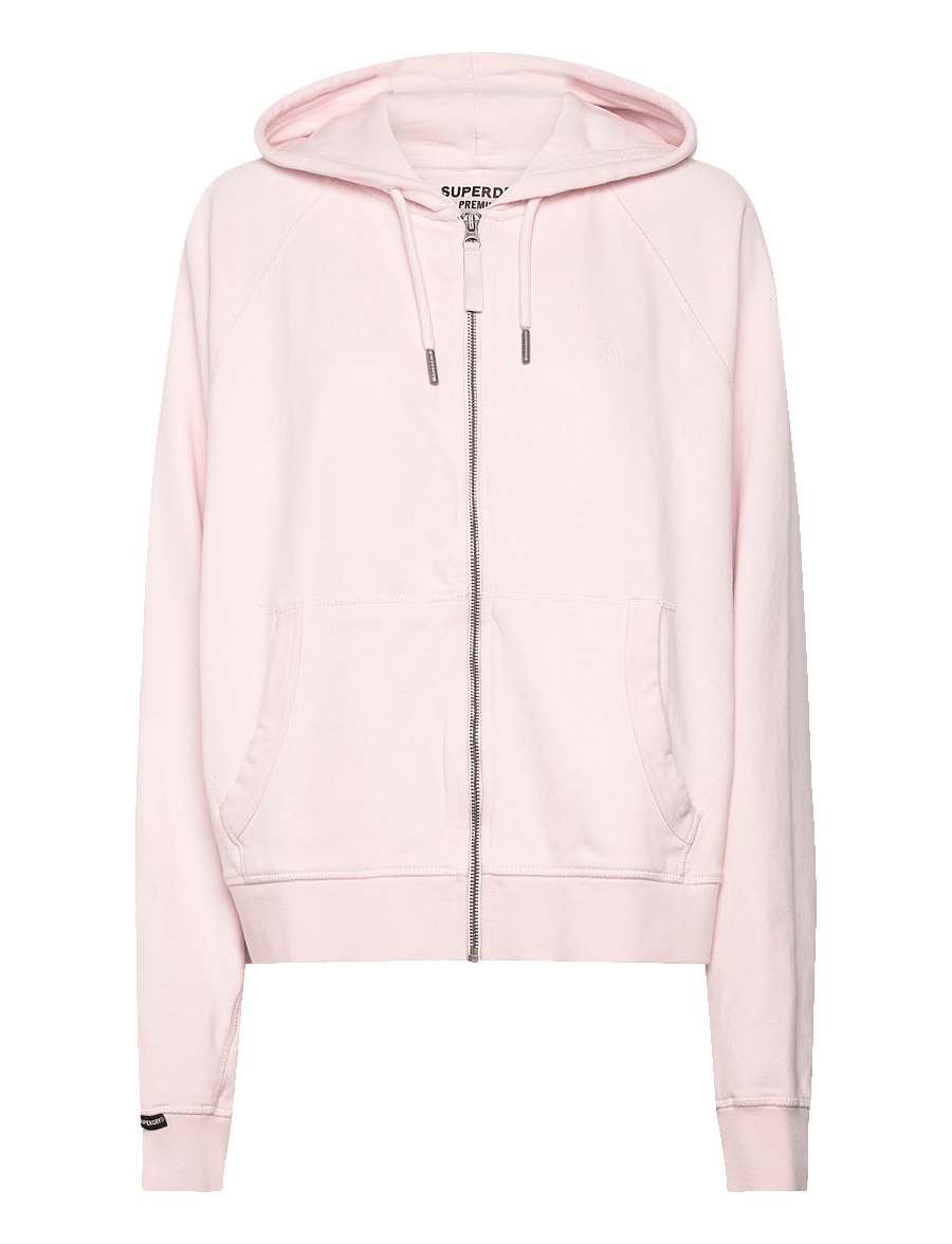 Superdry - STUDIOS RELAXED ZIP HOODIE - hoodies - mauve morn pink - 1