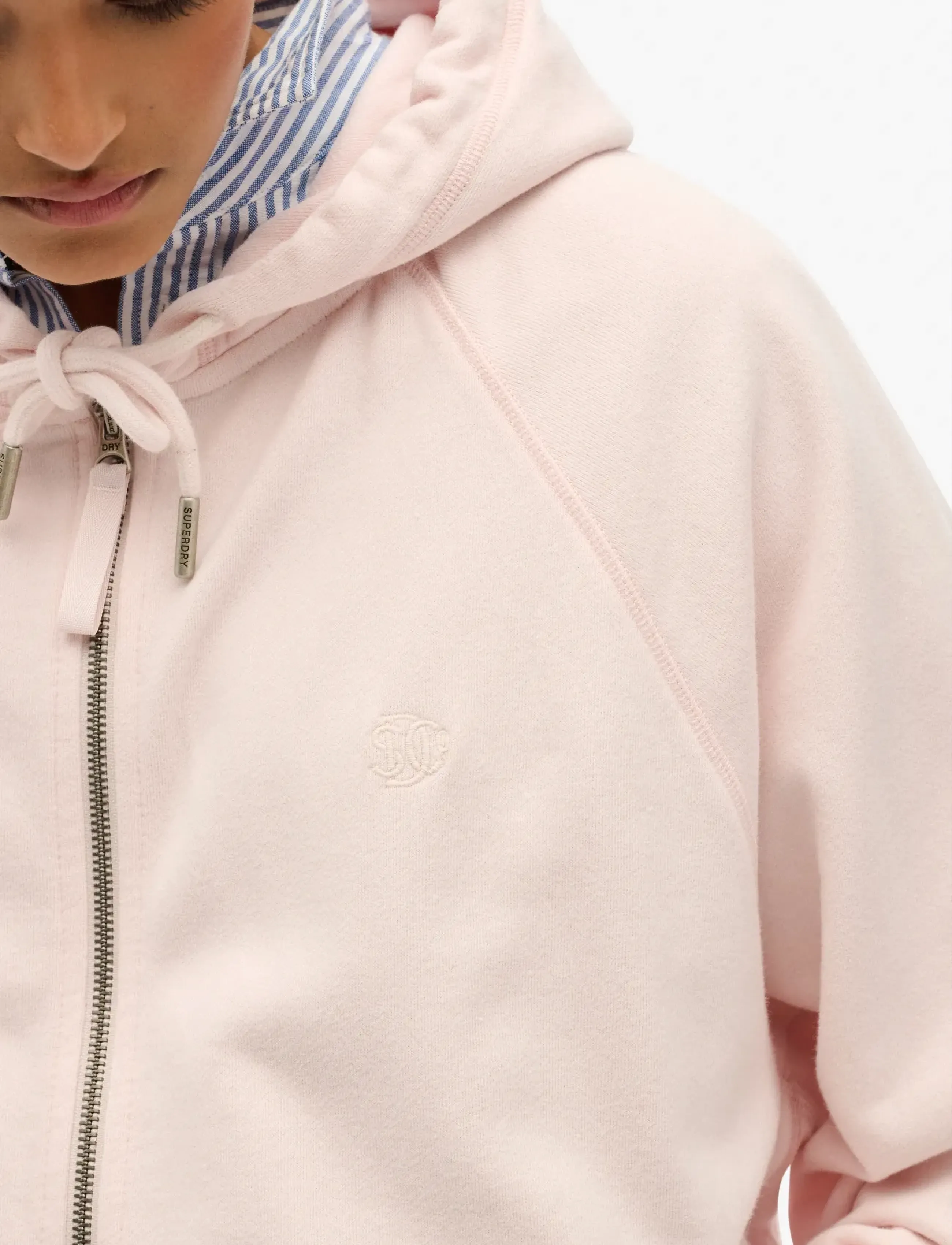 Superdry - STUDIOS RELAXED ZIP HOODIE - hættetrøjer - mauve morn pink - 4