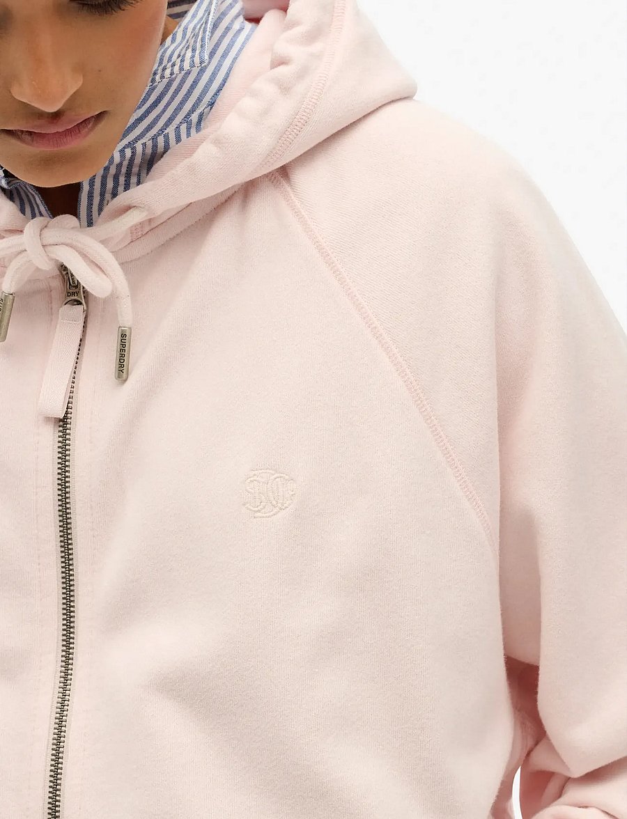Superdry - STUDIOS RELAXED ZIP HOODIE - hoodies - mauve morn pink - 4