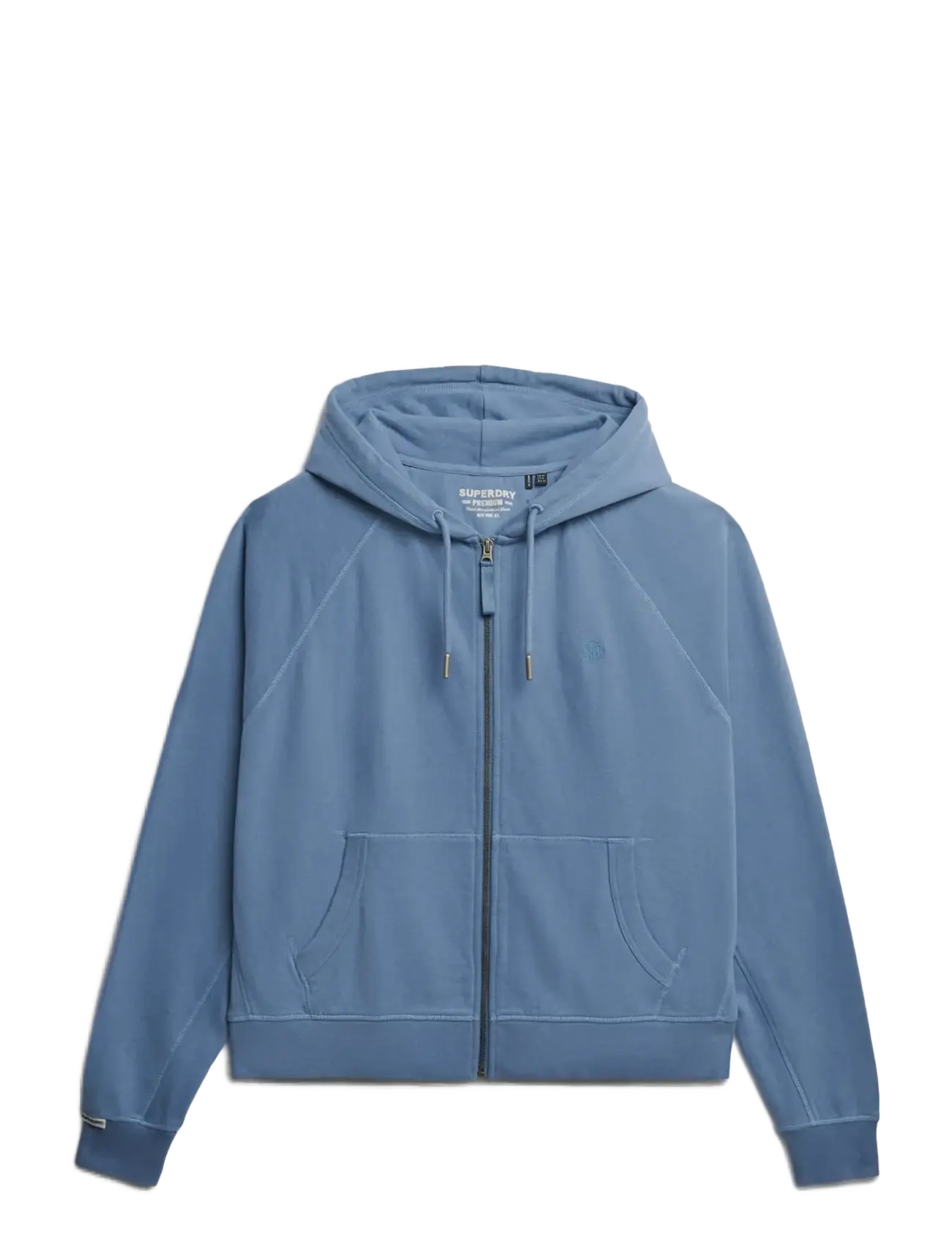 SUPERDRY Studios Relaxed Zip Hoodie Blau - 10 - Damen