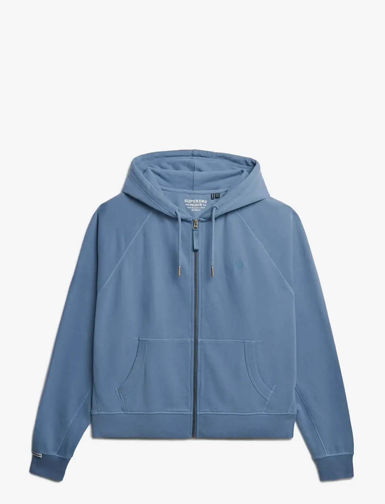 Superdry - STUDIOS RELAXED ZIP HOODIE - hættetrøjer - tidal blue - 1
