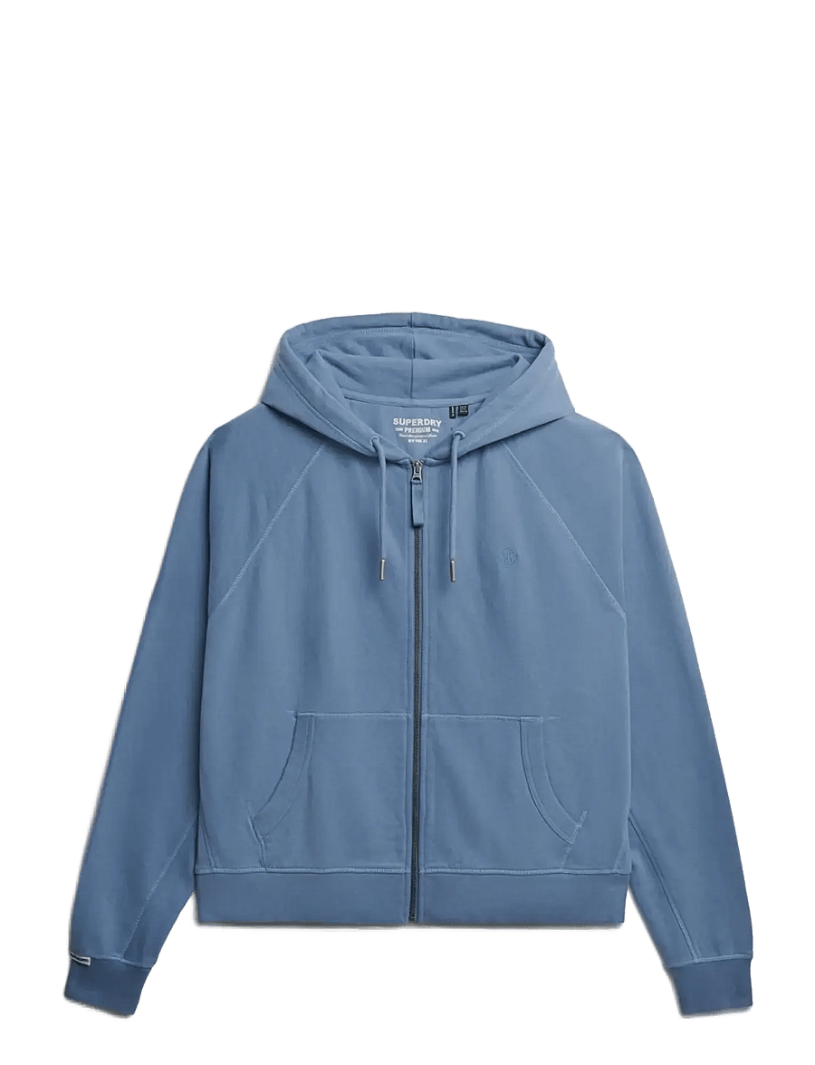 Superdry - STUDIOS RELAXED ZIP HOODIE - hoodies - tidal blue - 1